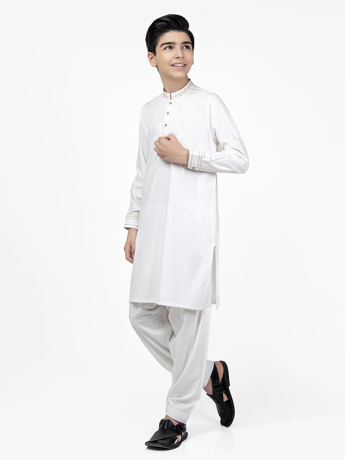 Embroidered Blended Shalwar Kameez - EBTKS22-3795 - Image 7
