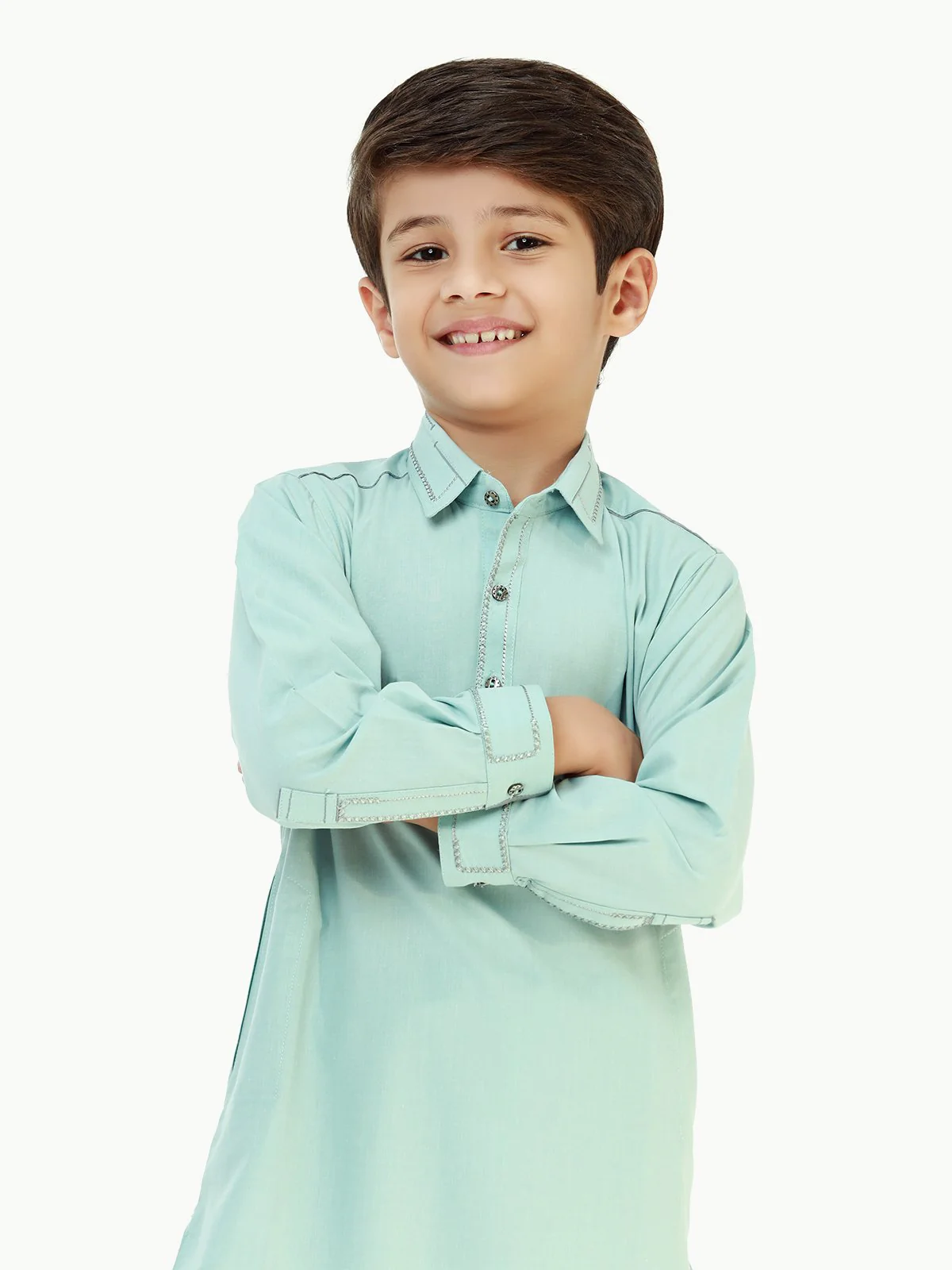Embroidered Blended Shalwar Kameez - EBTKS22-3804 - Image 2