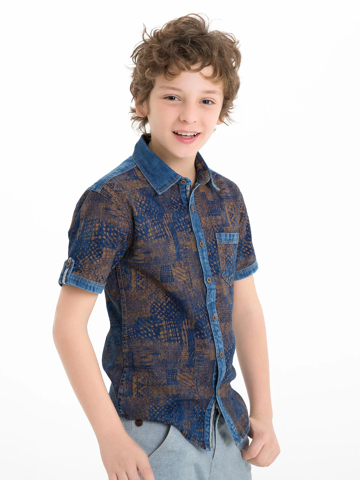 Half Sleeves Printed Shirt - EBTS18-14345 - Image 2