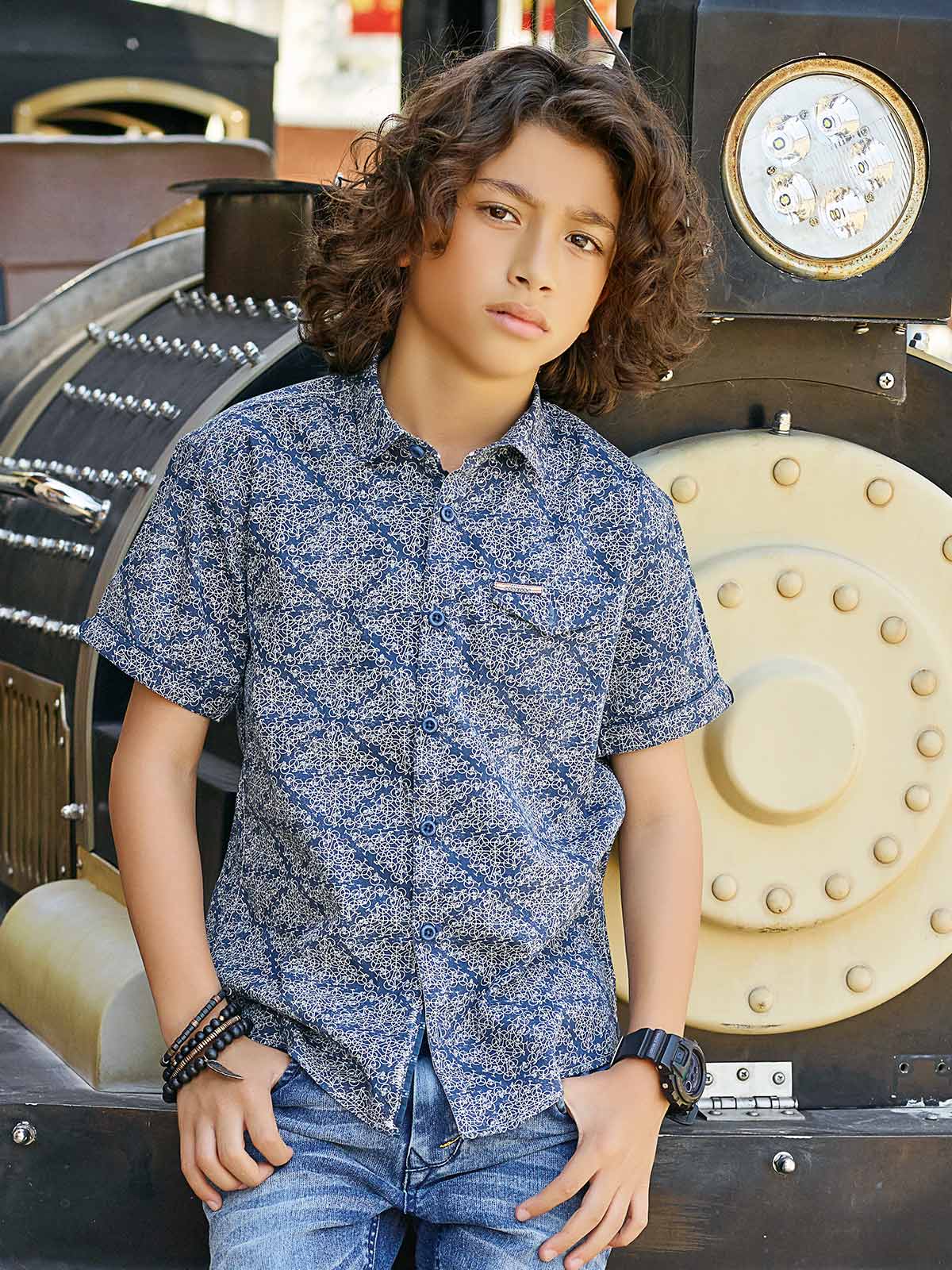 Half Sleeves Printed Shirt - EBTS19-27214