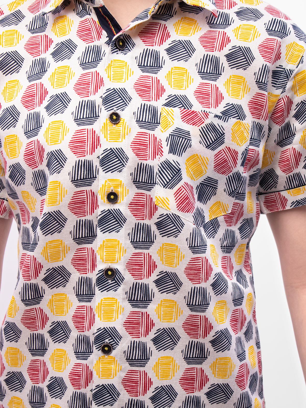 Half Sleeves Printed Shirt - EBTS22-27373 - Image 2