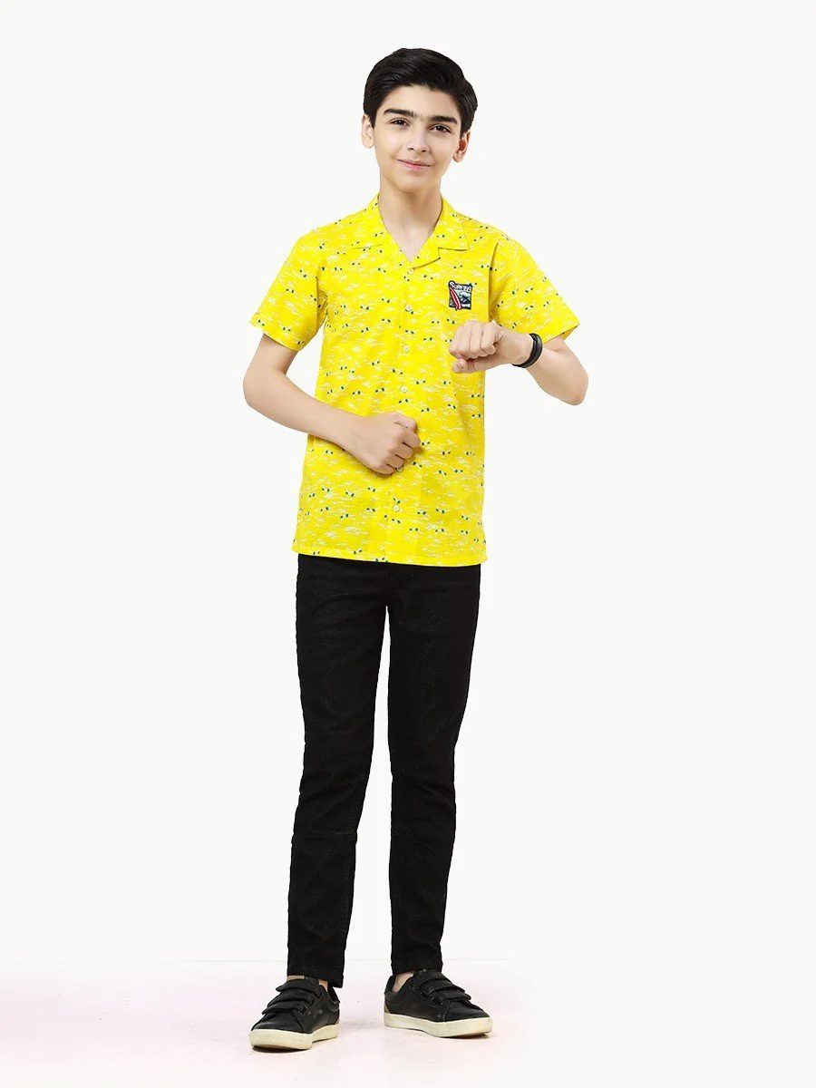Half Sleeves Printed Shirt - EBTS22-27409 - Image 4