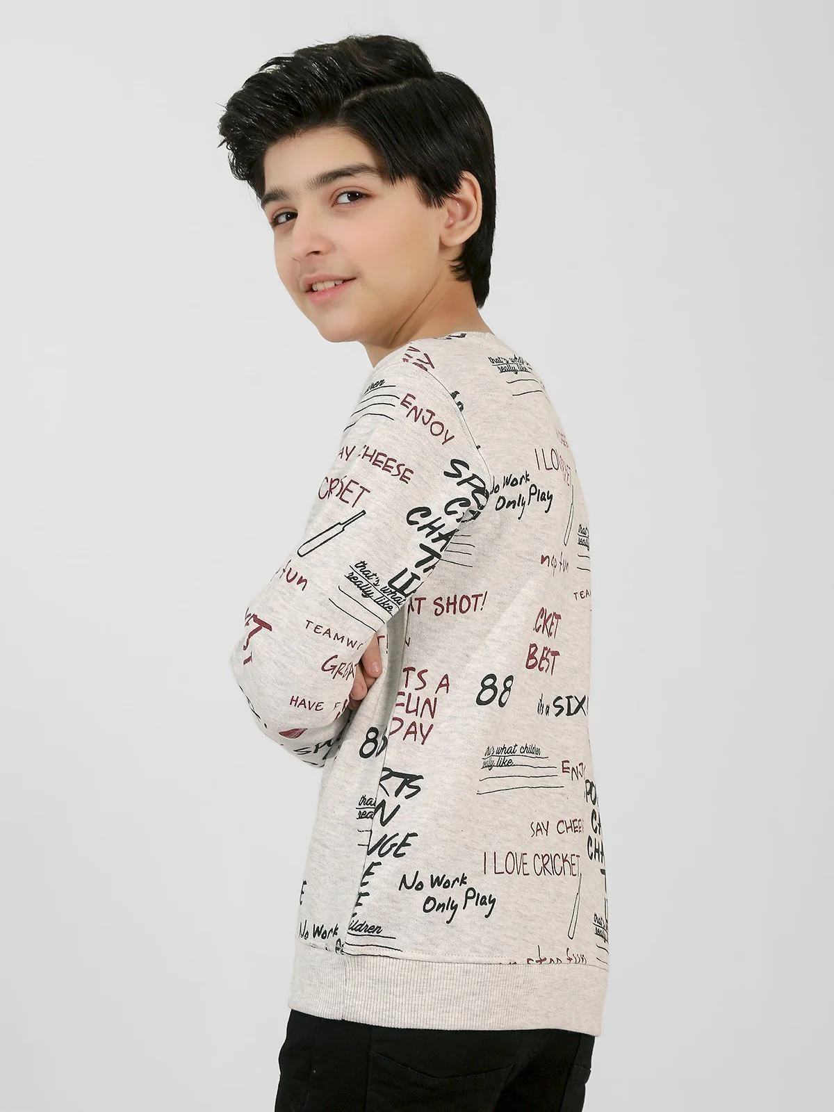 Crew Neck Graphic Sweatshirt - EBTSS20-001 - Image 2