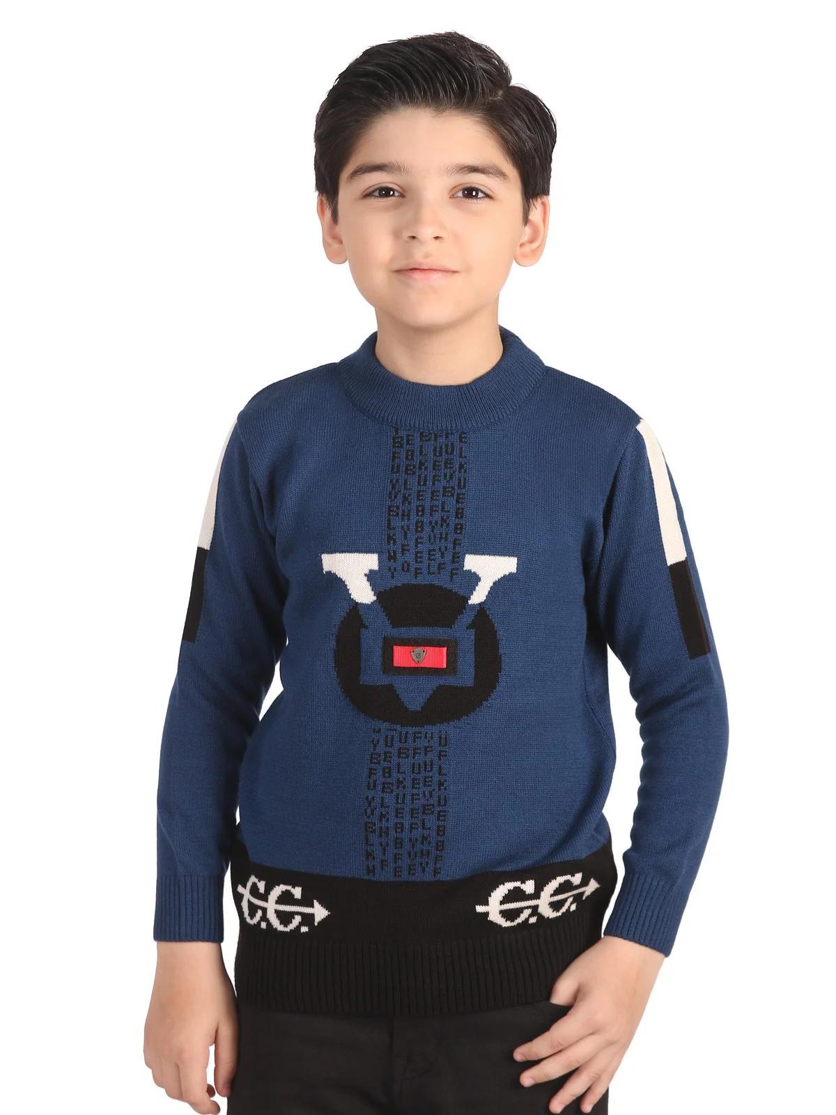 Crew Neck Acrylic Sweater - EBTSWT19-003