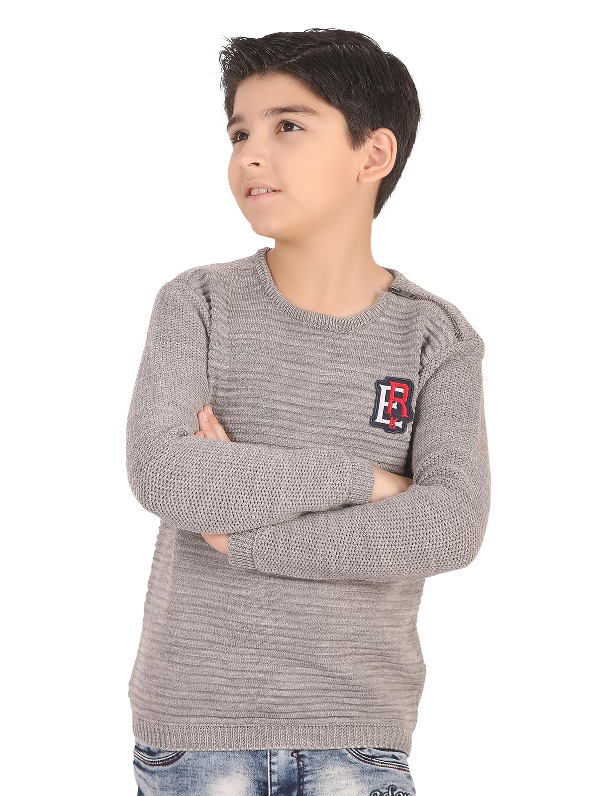Crew Neck Basic Sweater - EBTSWT19-013 - Image 2