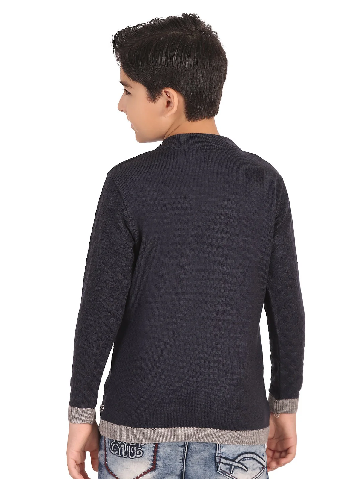 Quarter-Zip Basic Sweater - EBTSWT19-016 - Image 3