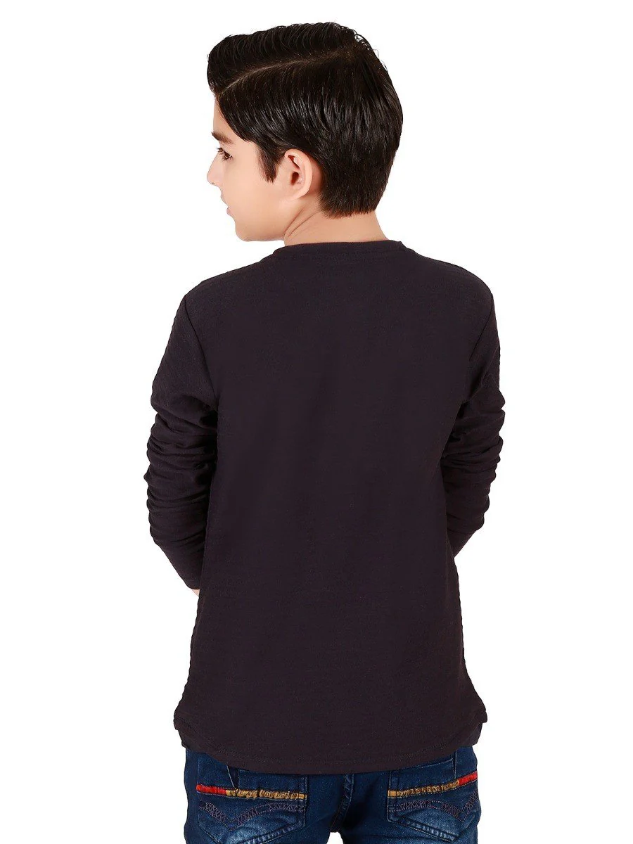 Full Sleeves Henley Tee - EBTTF19-006 - Image 2