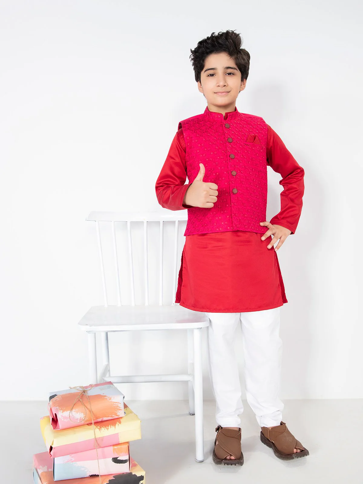 Cotton Waistcoat Suit - EBTWCS21-25132 - Image 4