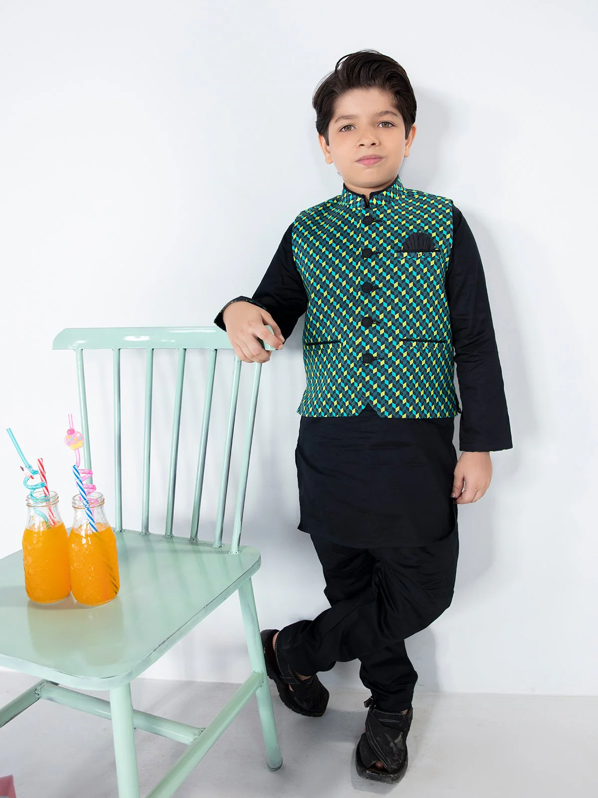 Cotton Waistcoat Suit - EBTWCS21-25133 - Image 4