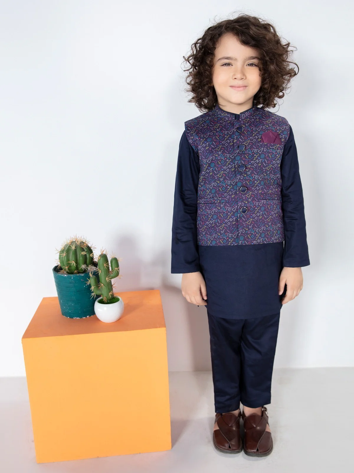 Cotton Waistcoat Suit - EBTWCS21-25140 - Image 2