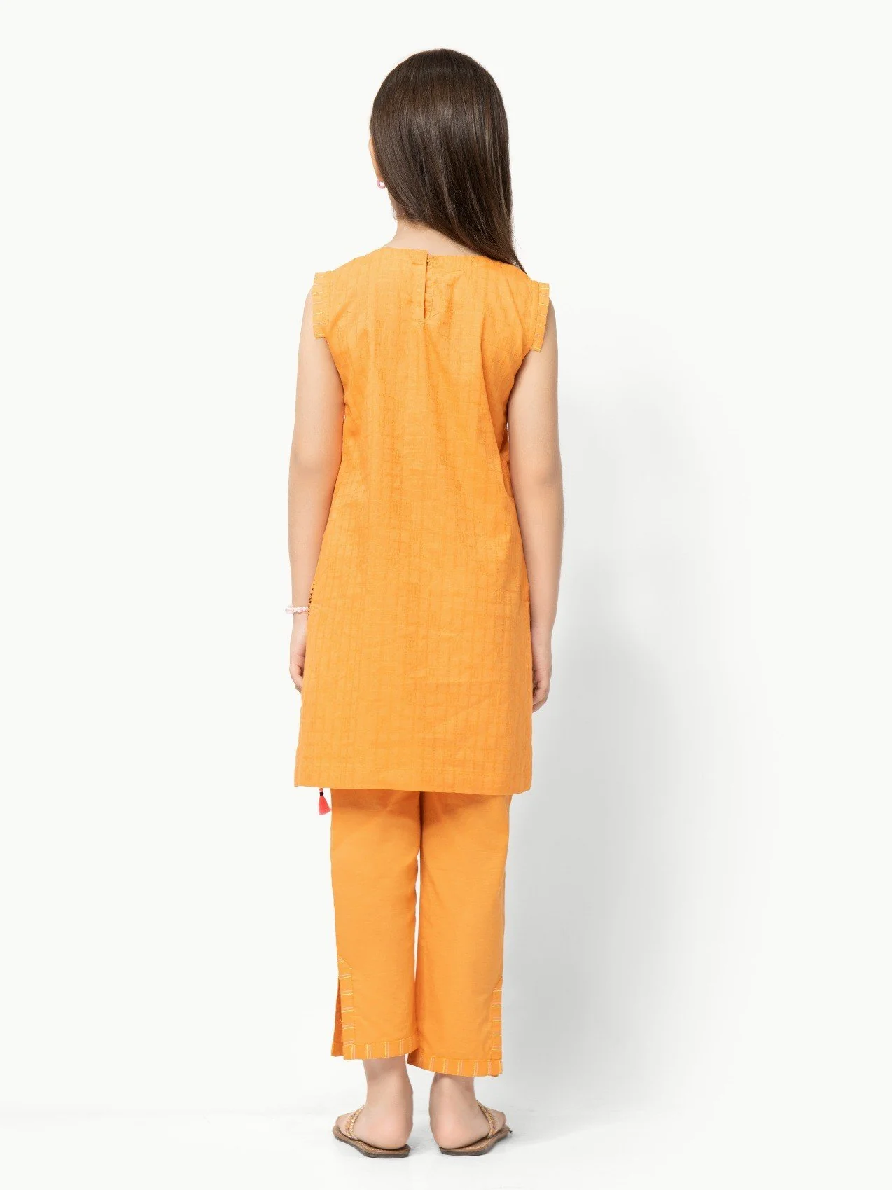 Embroidered Jacquard Shirt Trouser - EGTKE22-70265 (2-Pcs) - Image 5