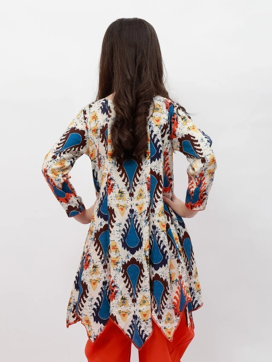 Printed Viscose Shirt Trouser - EGTKP20-70178 (2-Pcs) - Image 3