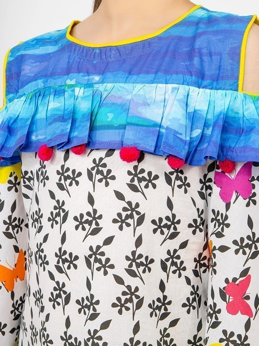 Printed Cambric Shirt - EGTKP21-70282 - Image 5
