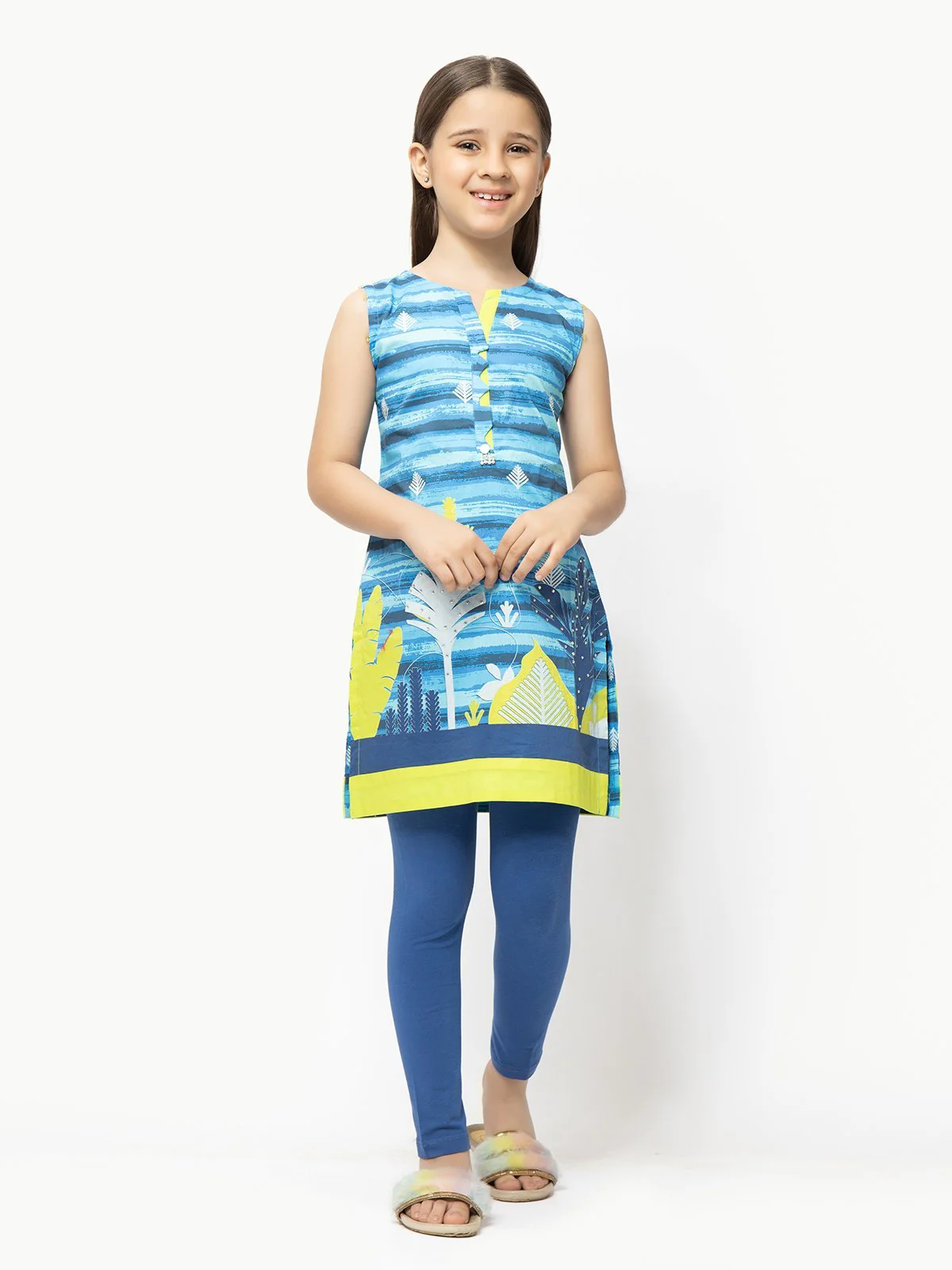 Printed Lawn Shirt - EGTKP22-70289