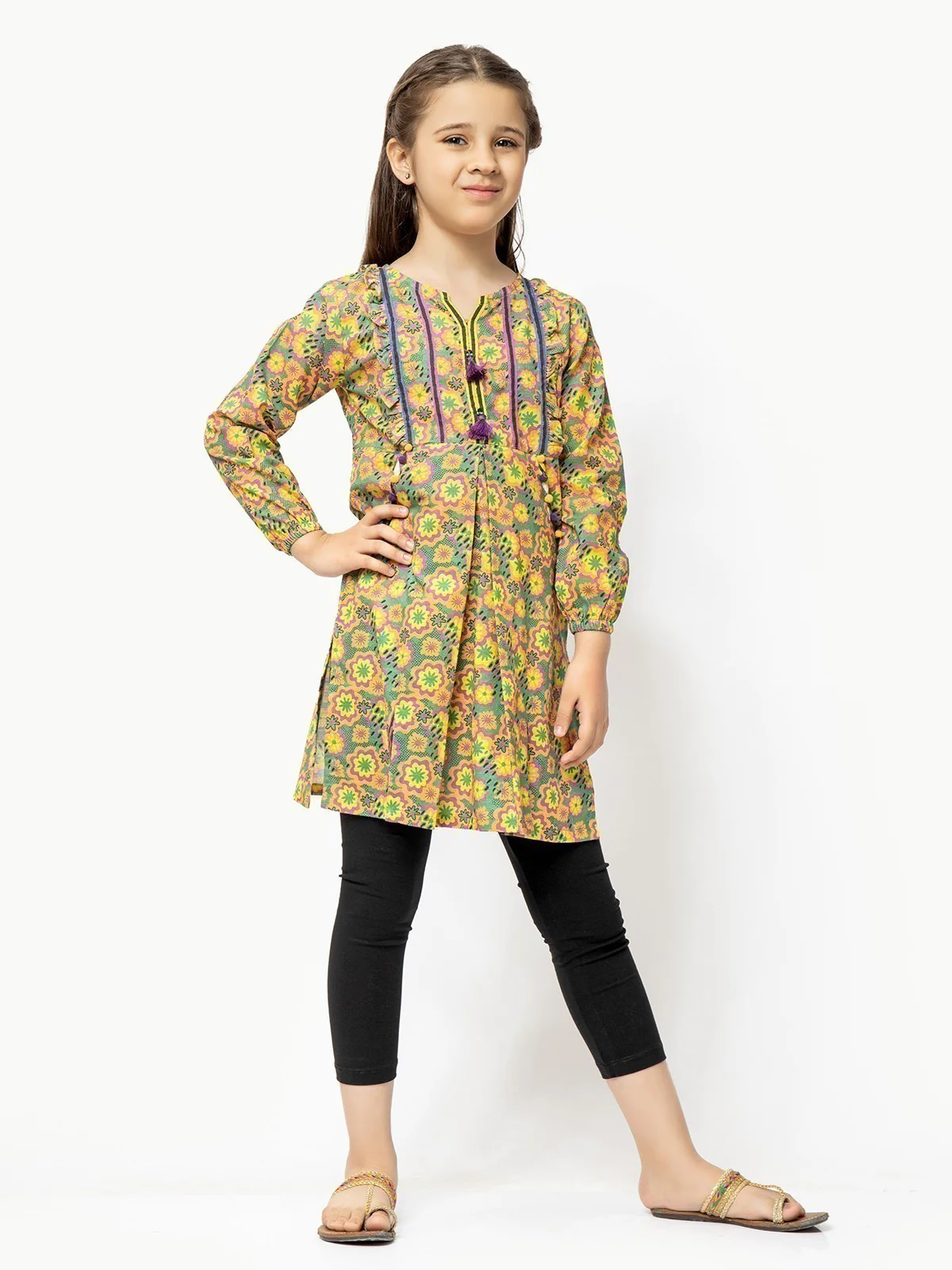 Printed Khaddar Shirt - EGTKP22-70333 - Image 6