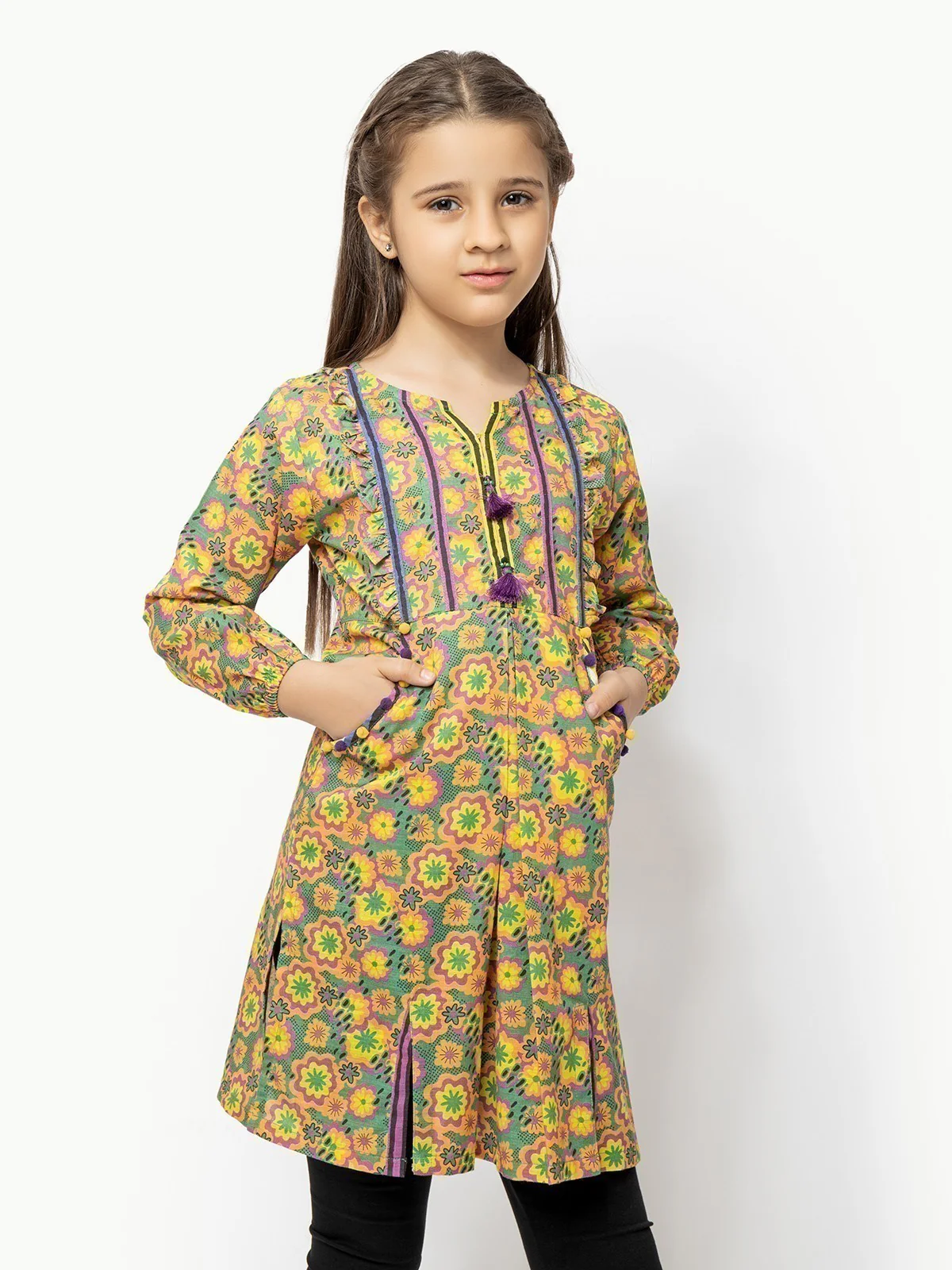 Printed Khaddar Shirt - EGTKP22-70333 - Image 7