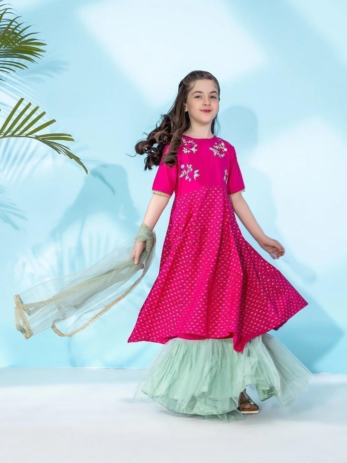 Embroidered Cotton Suit - EGTP21-22166