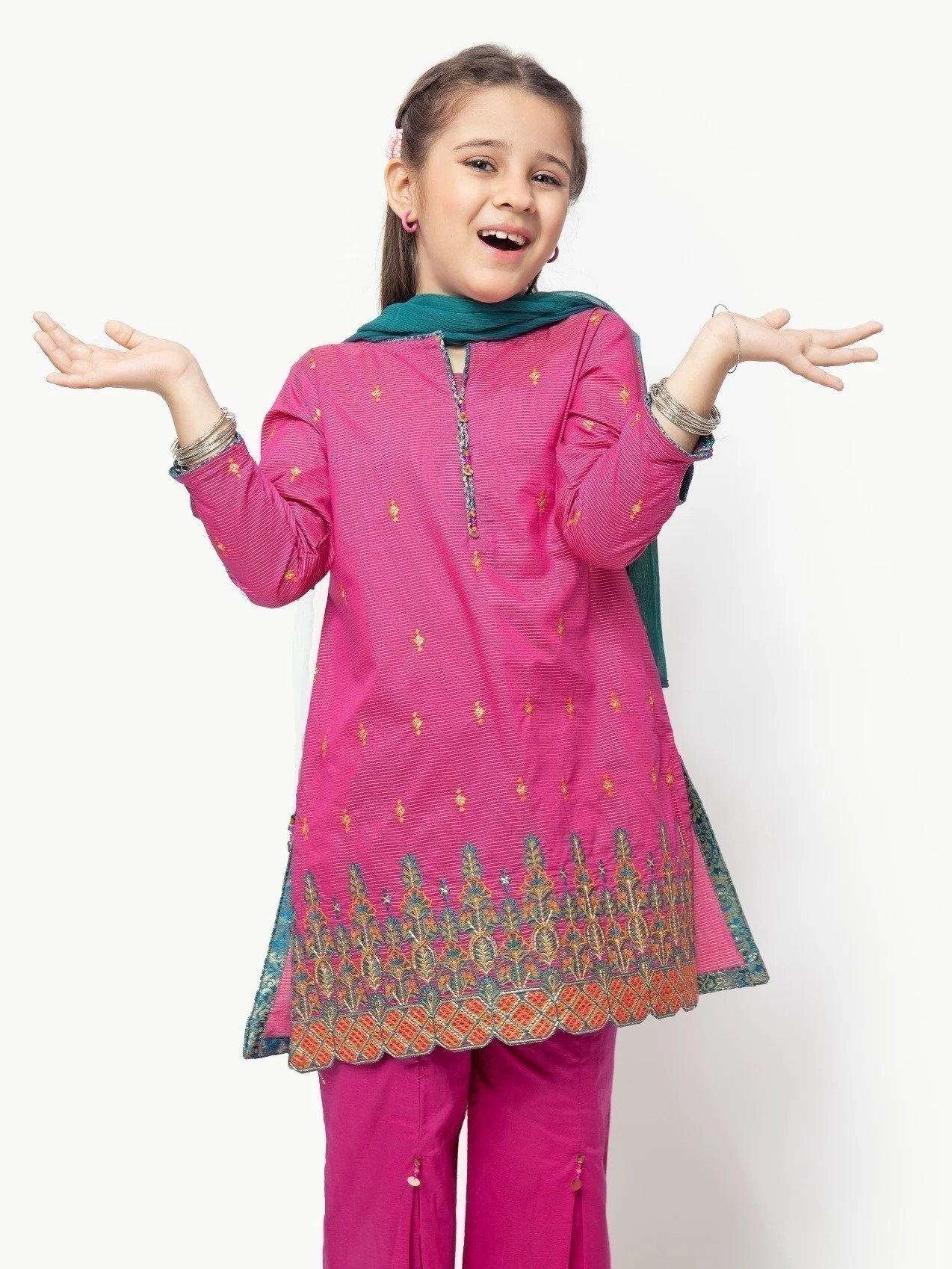 Embroidered Jacquard Suit - EGTP21-22173 - Image 2