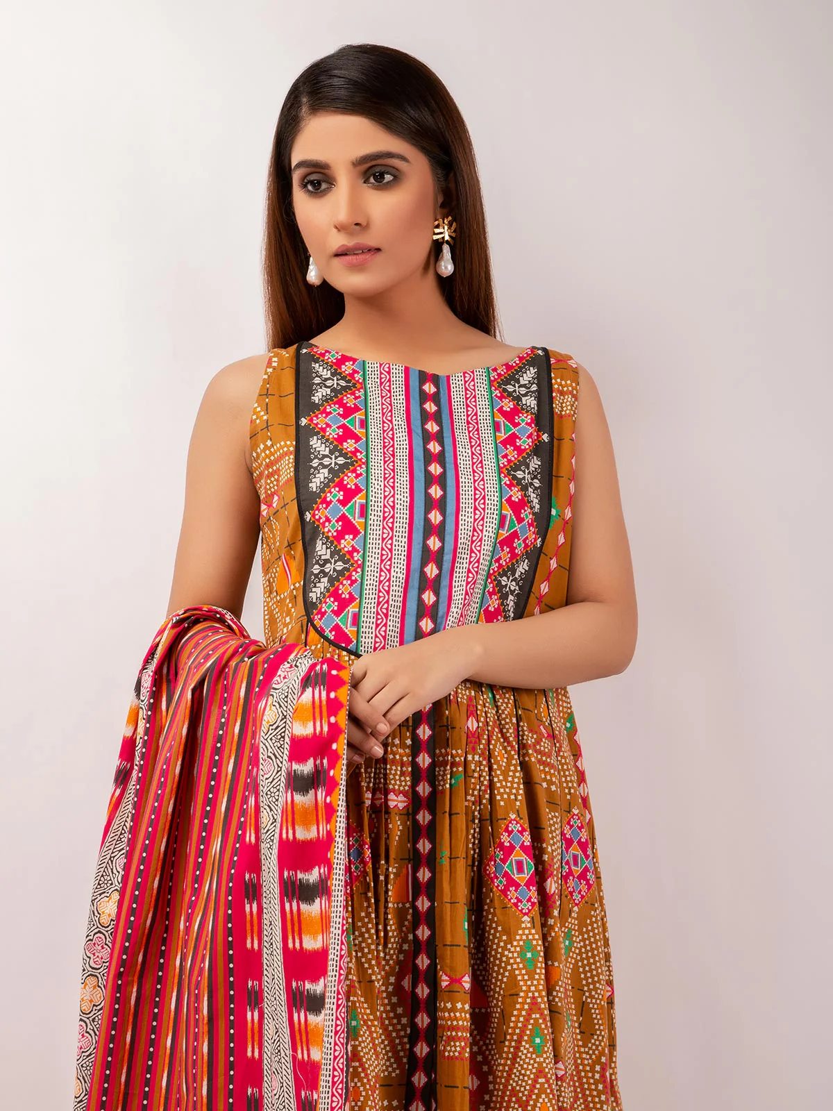 Printed Cambric Suit - ELU19A6-19771