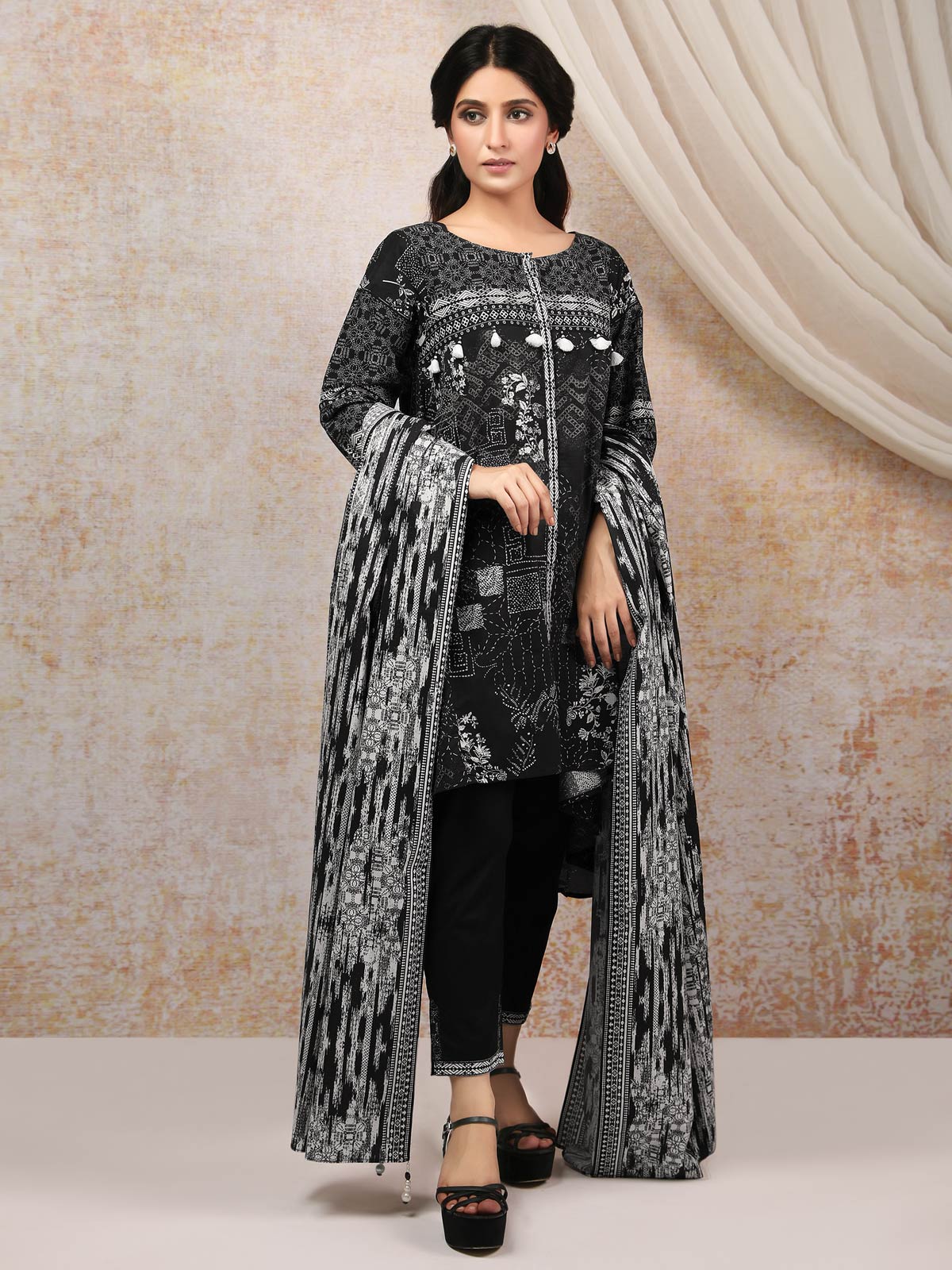 Printed Cambric Suit - ELU19M7-19761