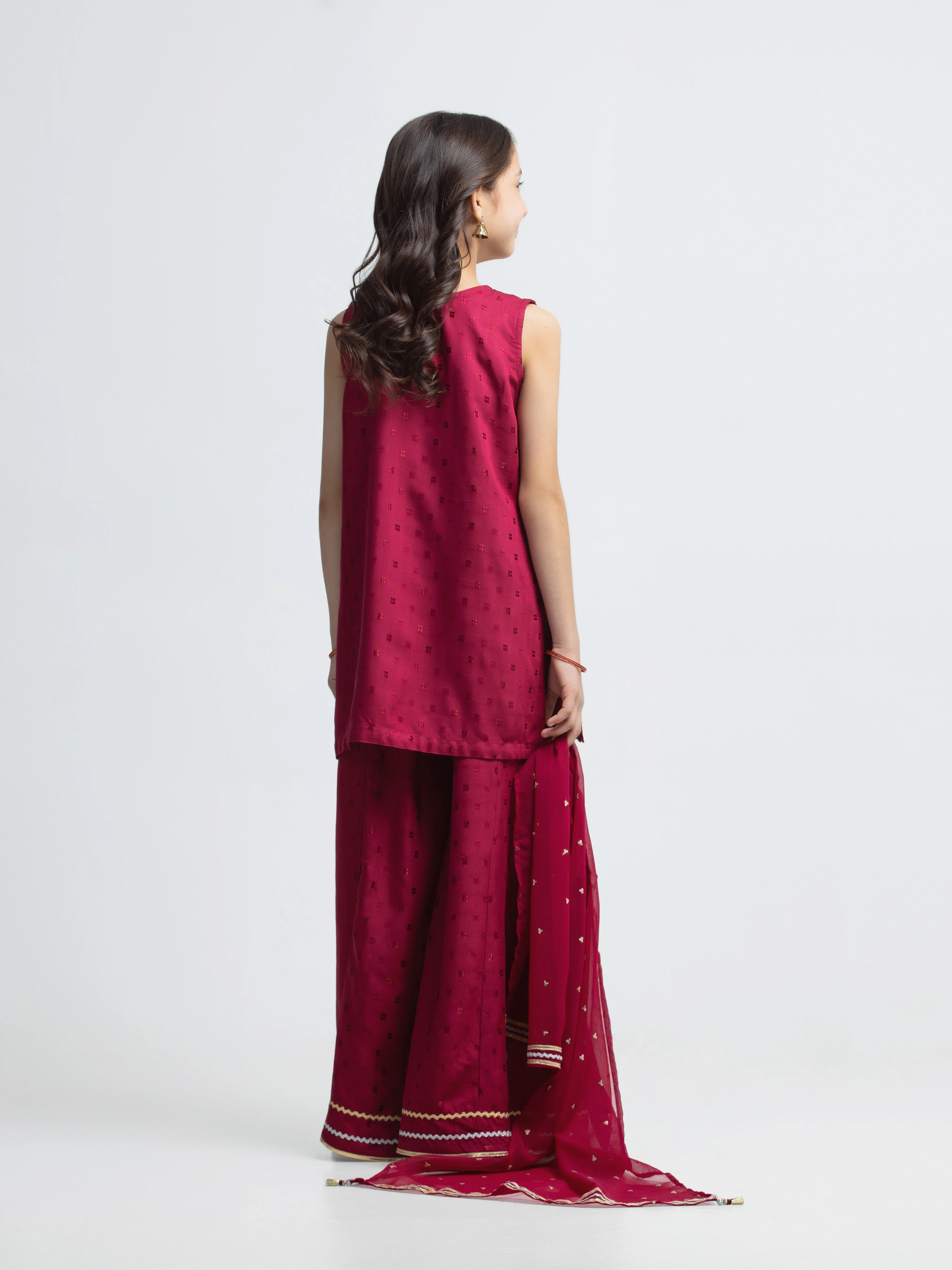 Embroidered Jacquard Suit - EGTPLED6-50104-3P - Image 5