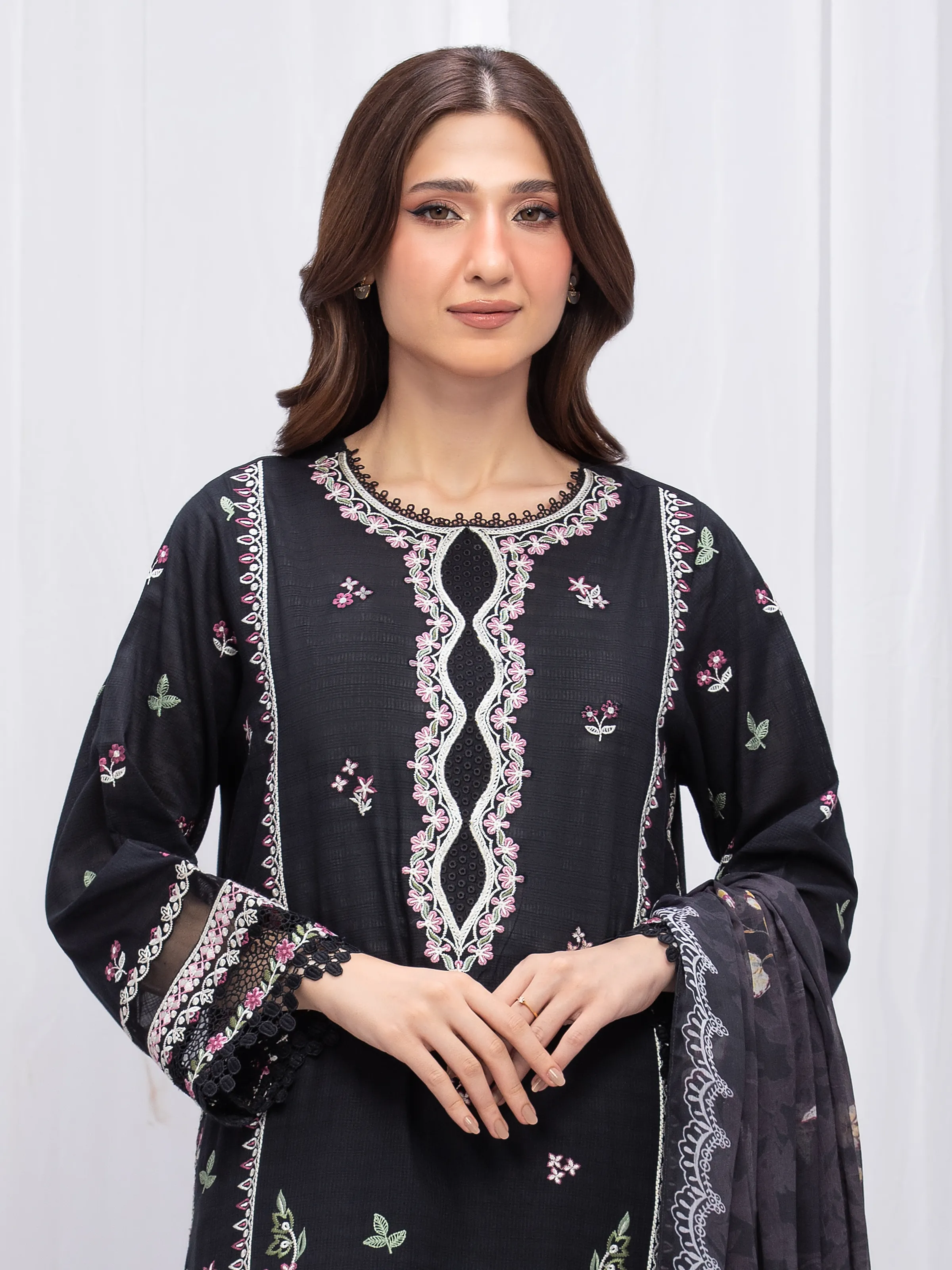 Embroidered  Lawn Shirt Trouser - EWU5V1-31701ST - Image 2