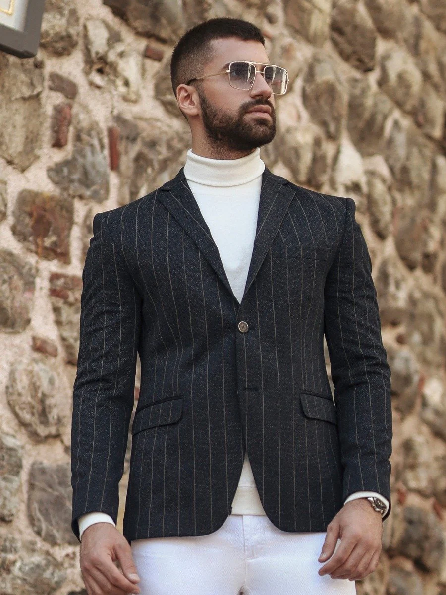 Striped Blazer - EMTB20-8162