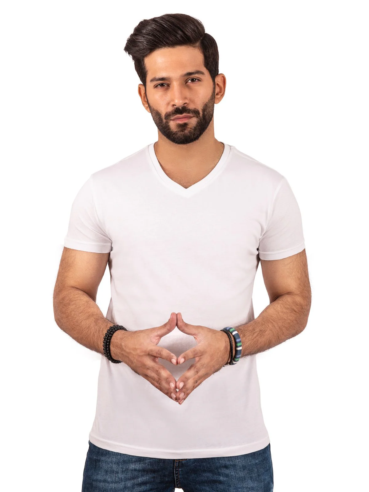 V-Neck Basic Tee - EMTBT20-009