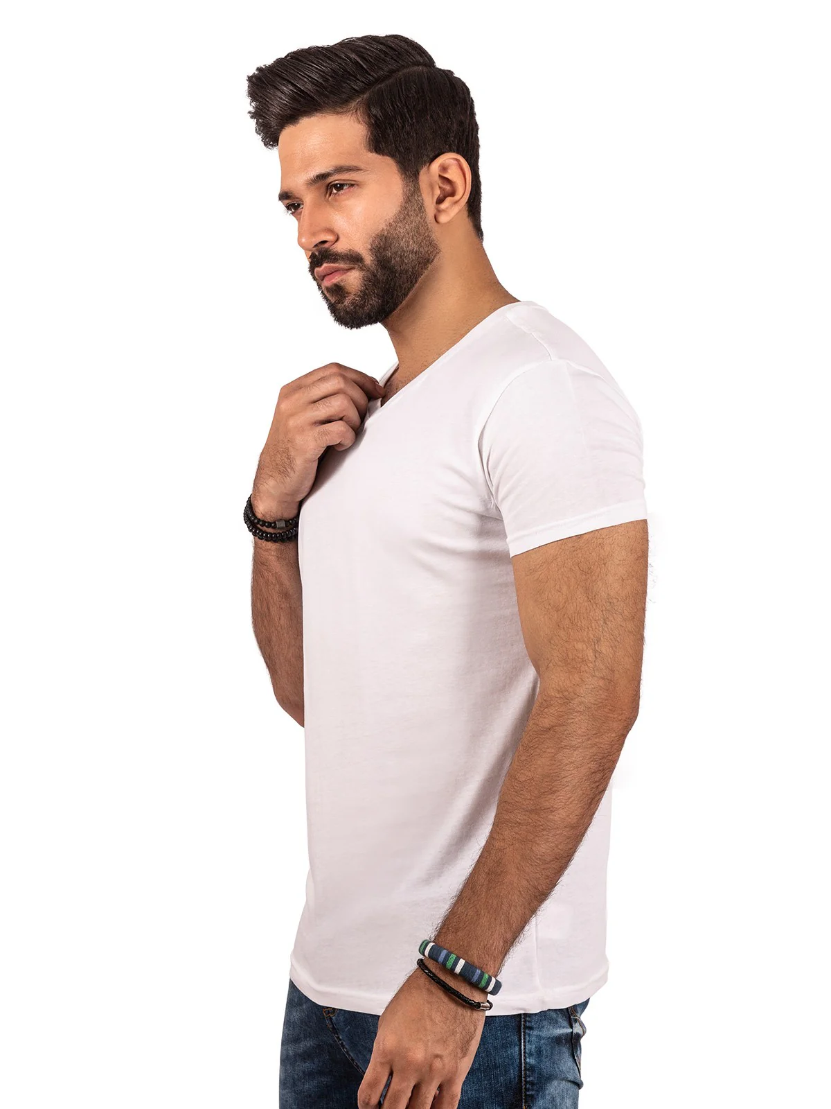 V-Neck Basic Tee - EMTBT20-009 - Image 5