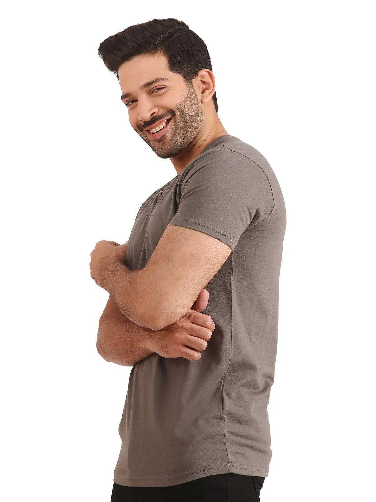 V-Neck Basic Tee - EMTBT20-014 - Image 2
