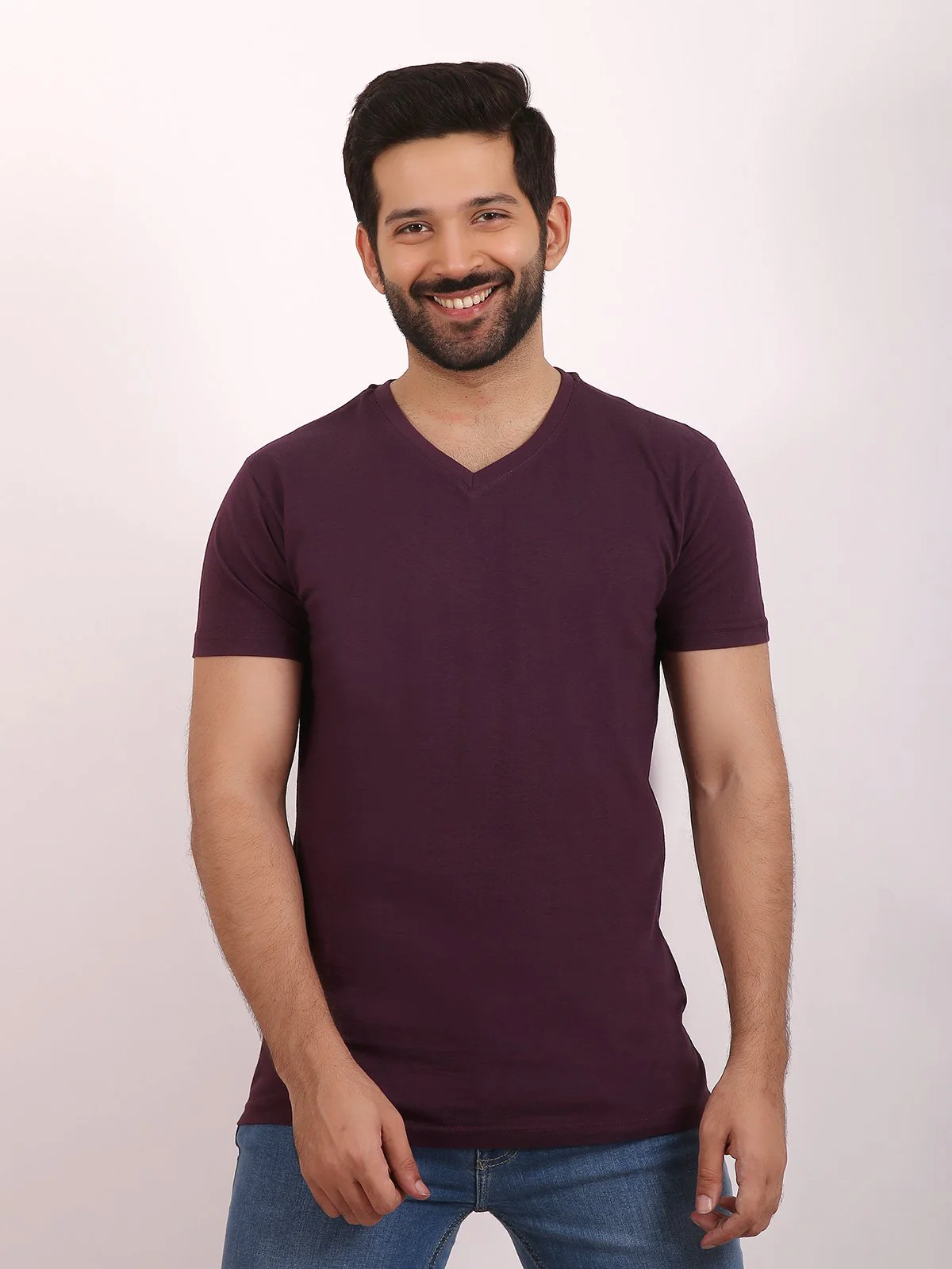 V-Neck Basic Tee - EMTBT20-015