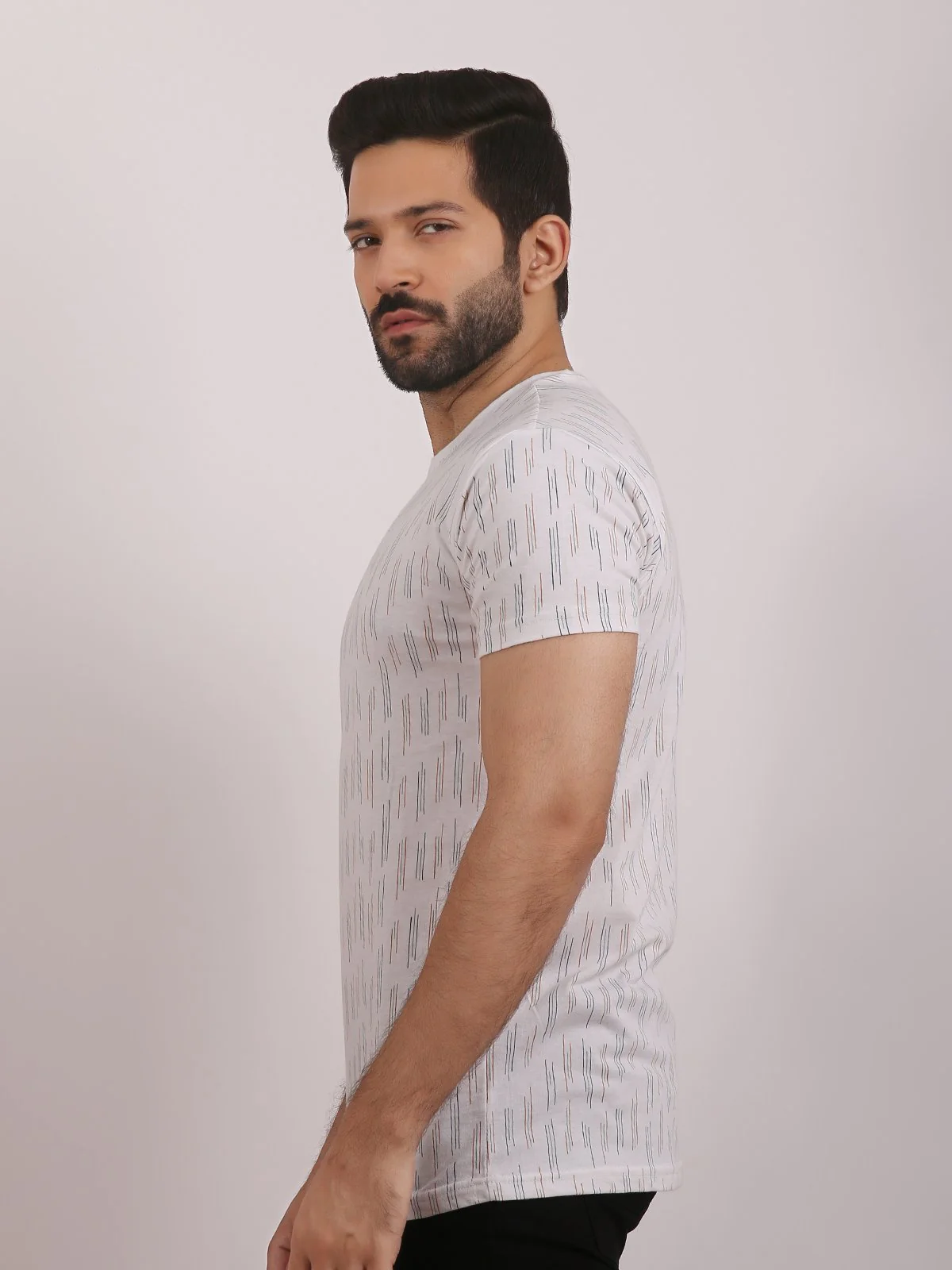 Crew Neck Striped Tee - EMTGT20-001 - Image 2