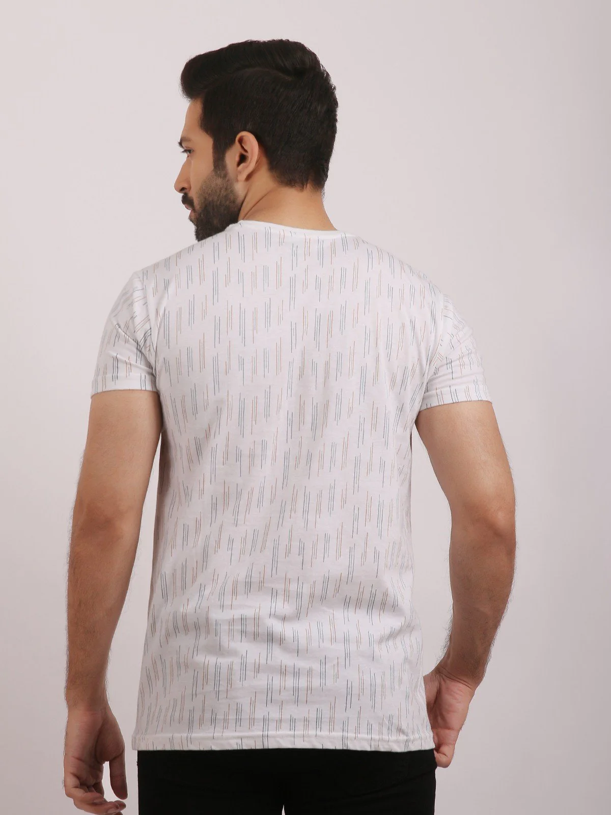 Crew Neck Striped Tee - EMTGT20-001 - Image 3