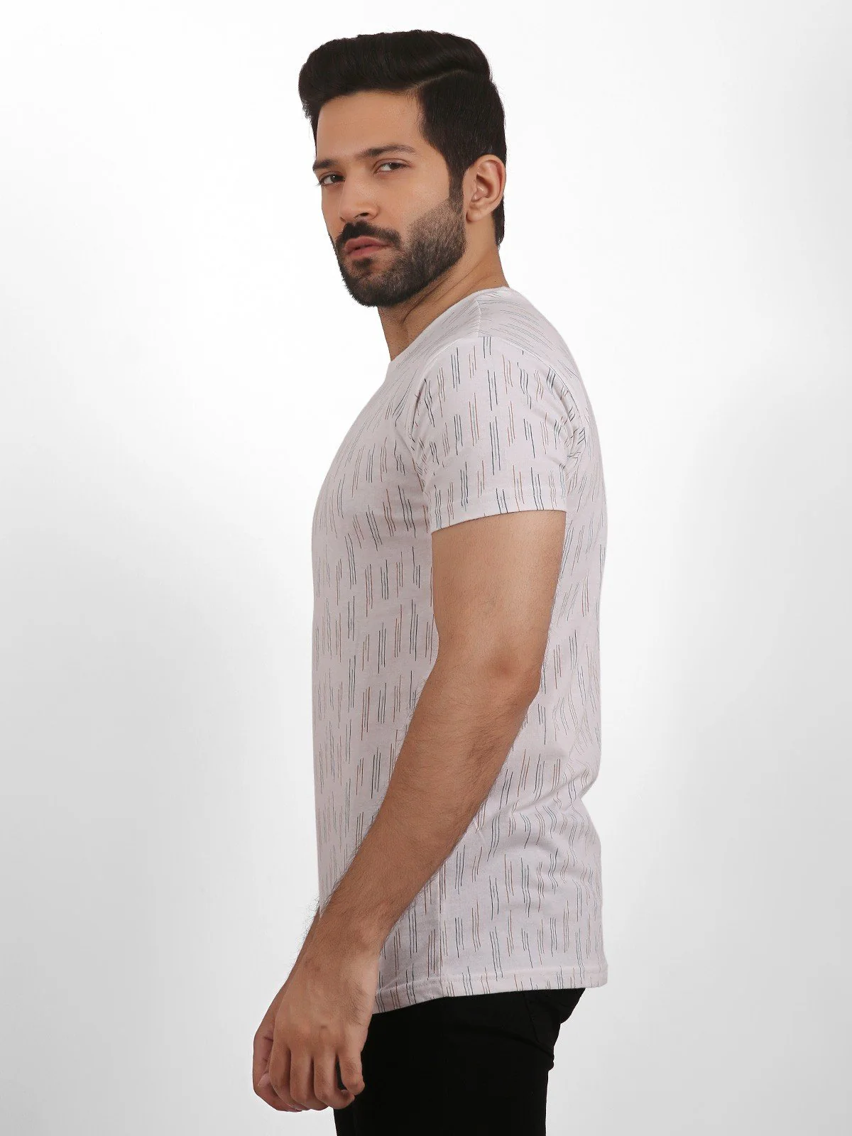 Crew Neck Striped Tee - EMTGT20-001 - Image 5