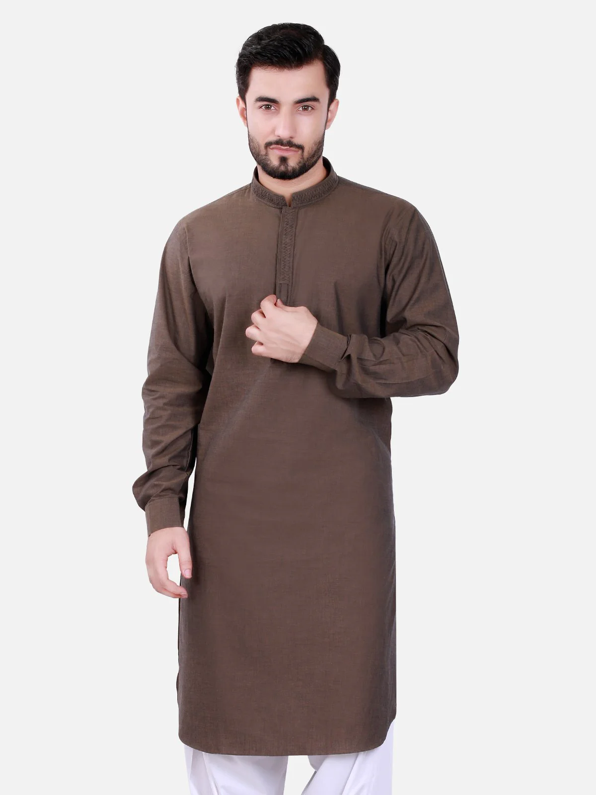 Embroidered Cotton Kurta - EMTK16S-9298