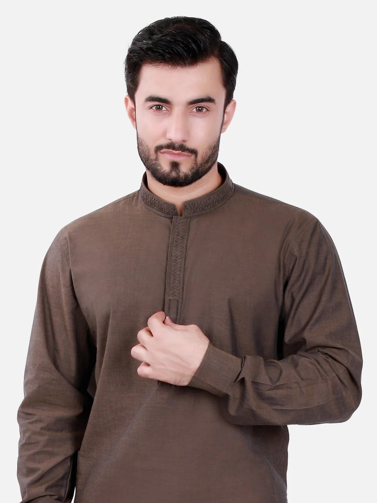 Embroidered Cotton Kurta - EMTK16S-9298 - Image 2