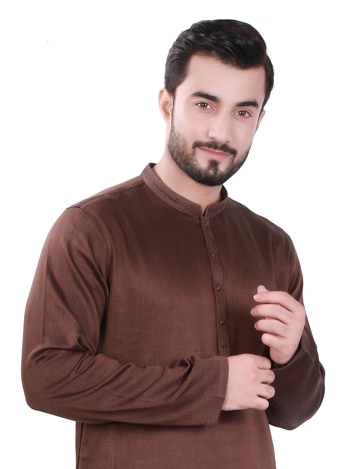 Embroidered Cotton Kurta - EMTK17S-9440 - Image 2