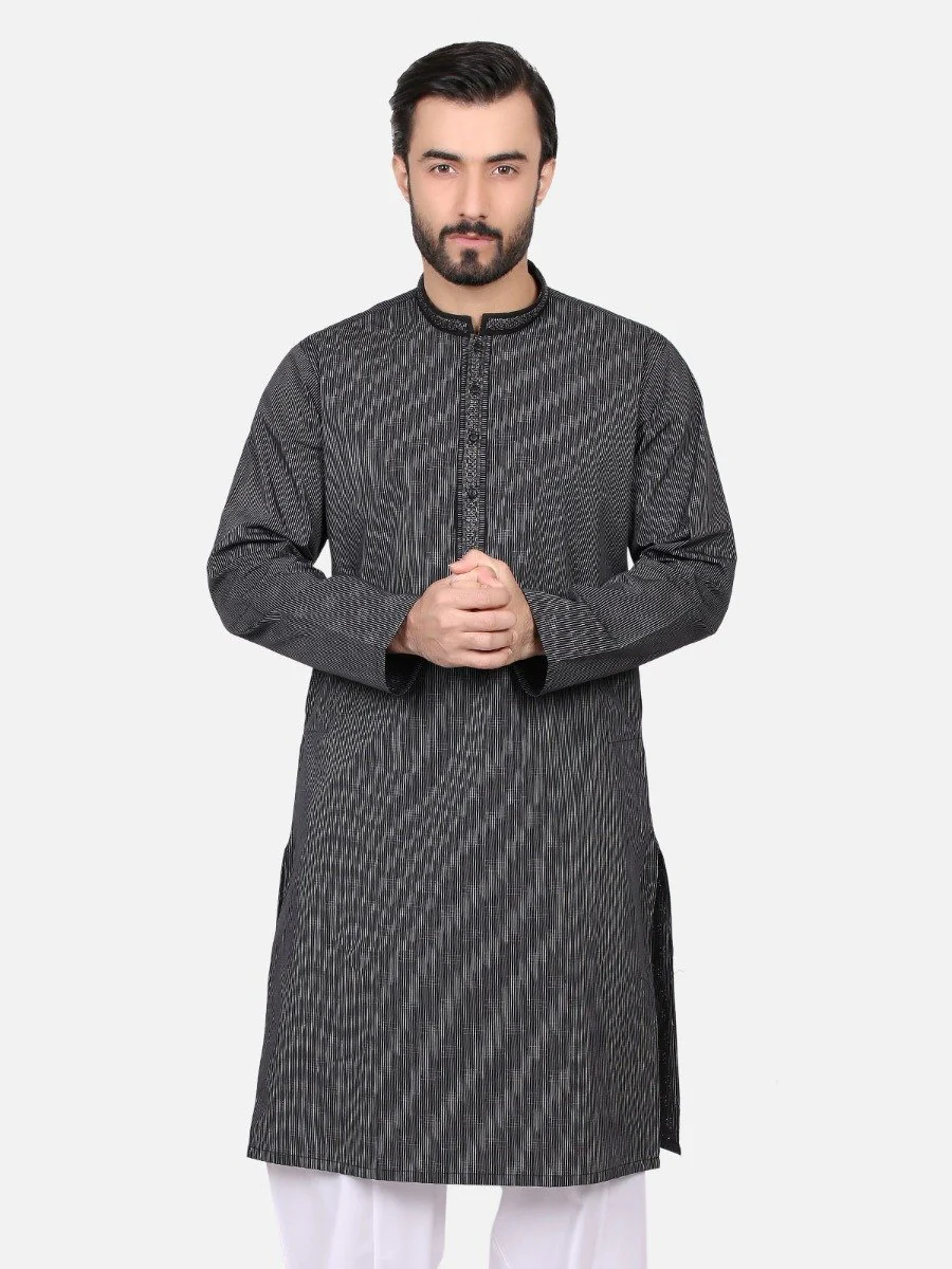 Embroidered Cotton Kurta - EMTK18S-9511