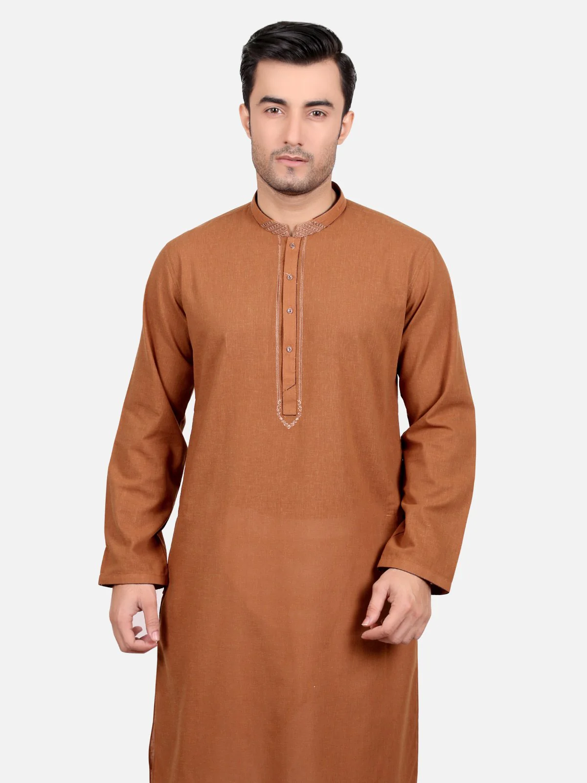 Embroidered Silk Kurta - EMTK18S-9590