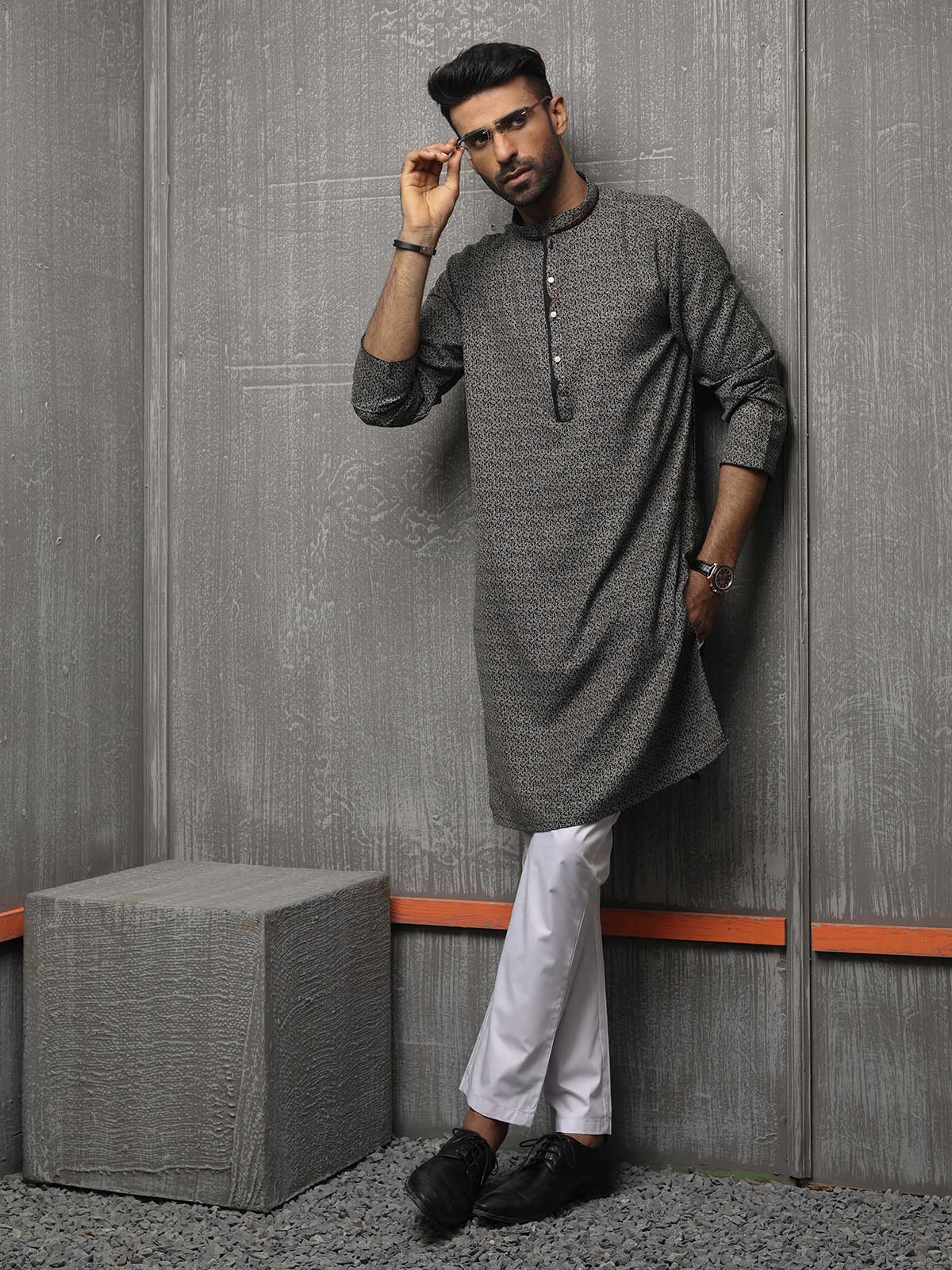Blended Kurta - EMTK18S-9620 - Image 2