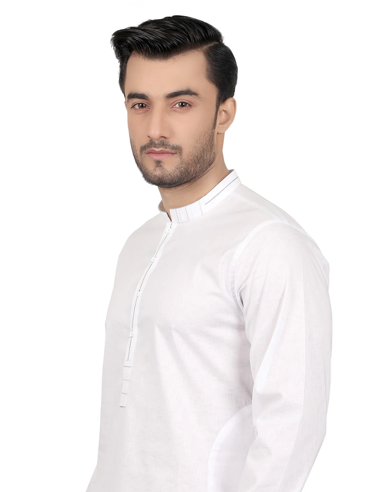Embroidered Cotton Kurta - EMTK18S-9630 - Image 2
