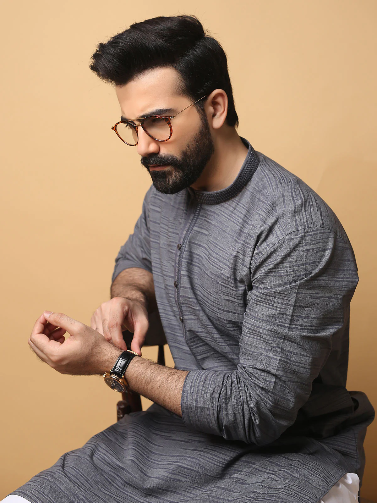Cotton Kurta - EMTK19S-9770 - Image 3