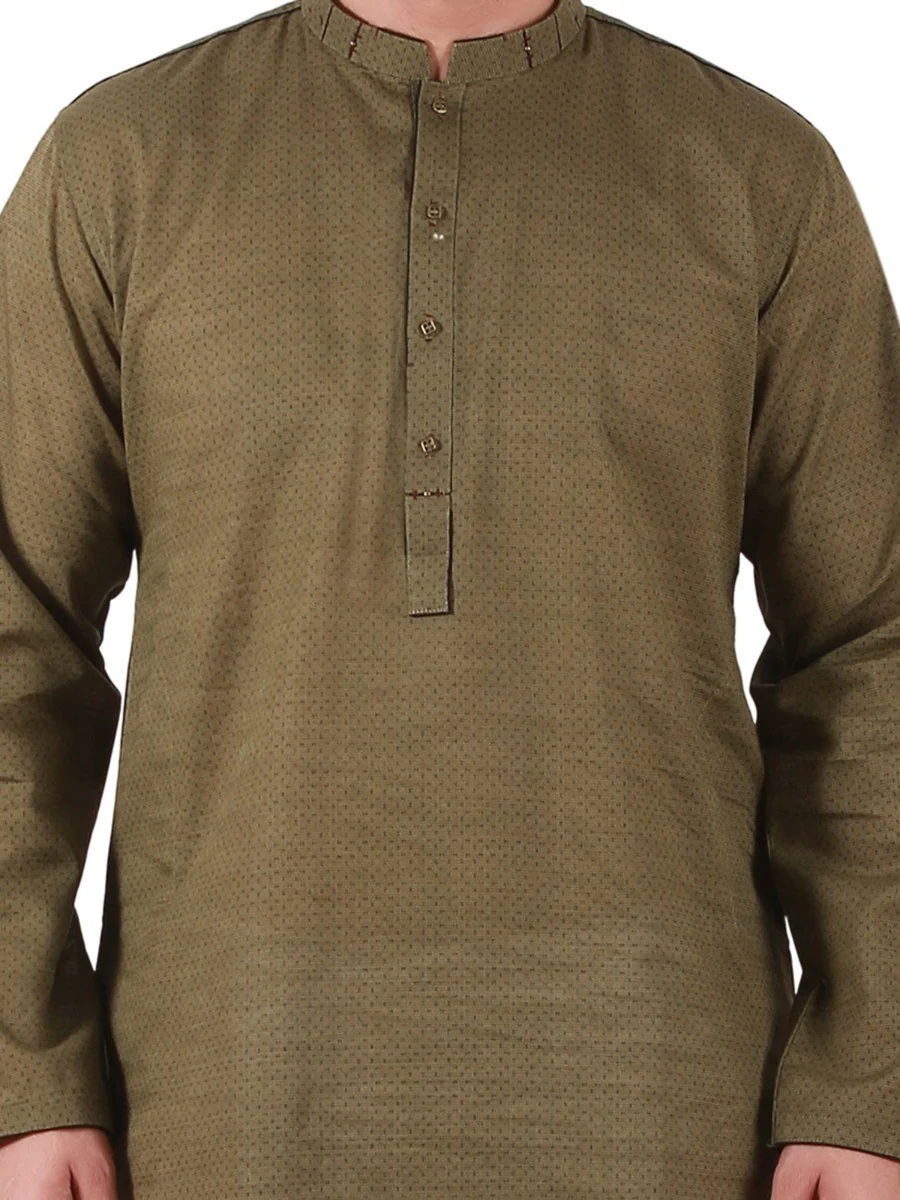 Embroidered Blended Kurta - EMTK20S-9843 - Image 3