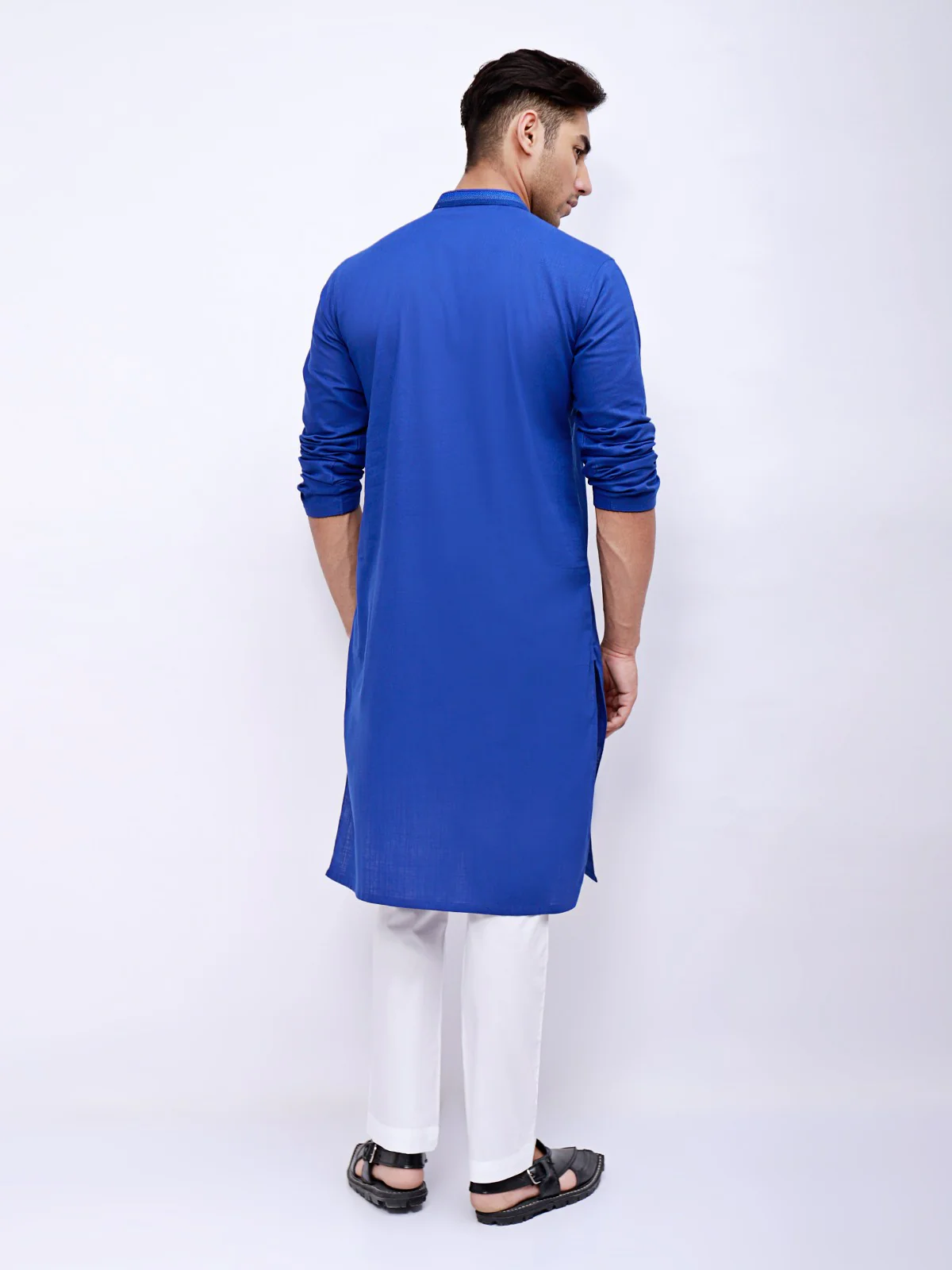 Embroidered Cotton Kurta - EMTK21S-99045 - Image 3