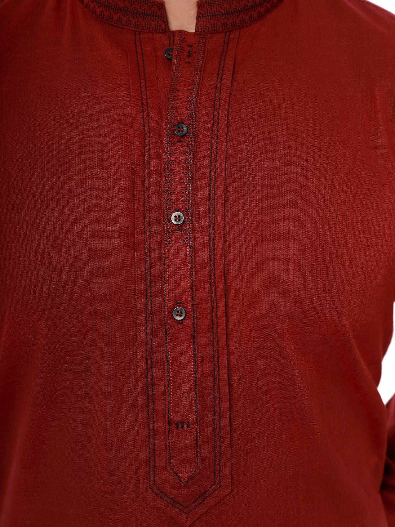 Embroidered Cotton Kurta - EMTK21S-99054 - Image 2