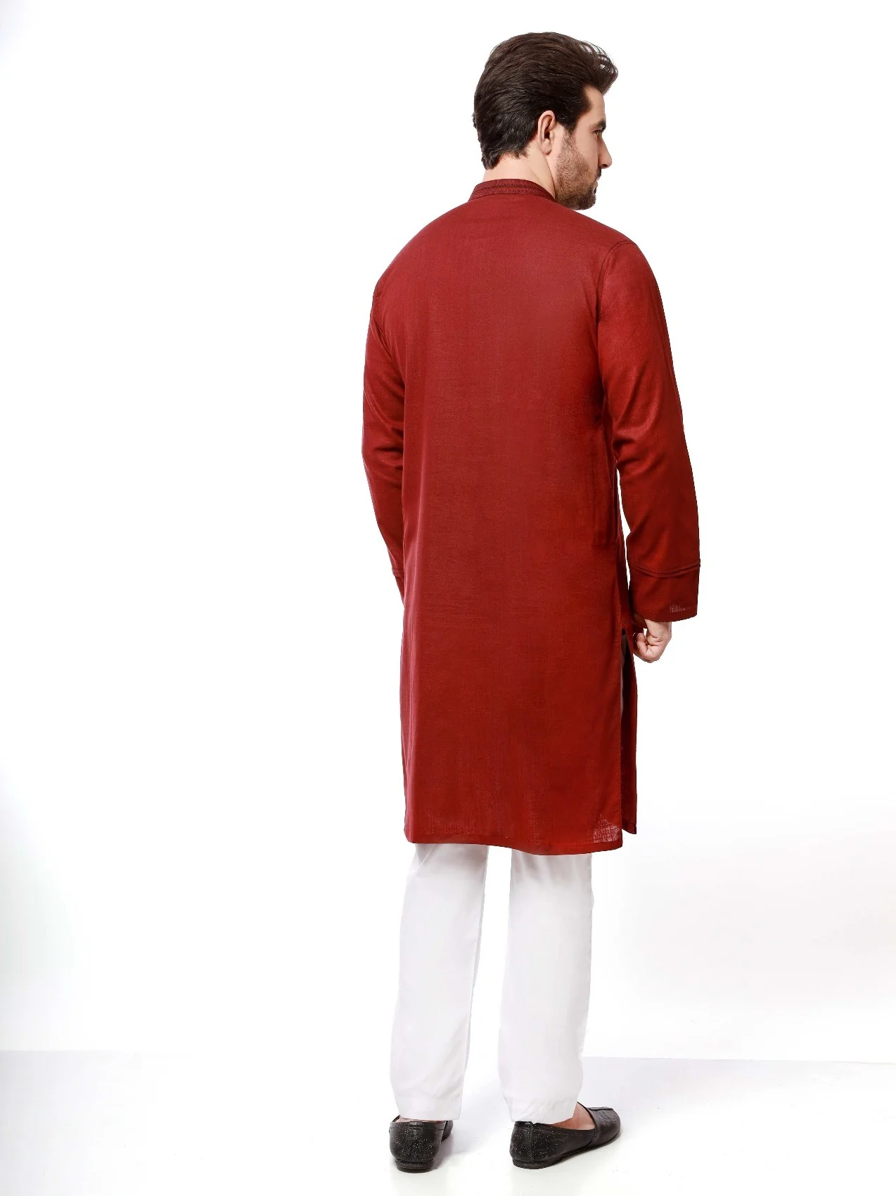 Embroidered Cotton Kurta - EMTK21S-99054 - Image 3