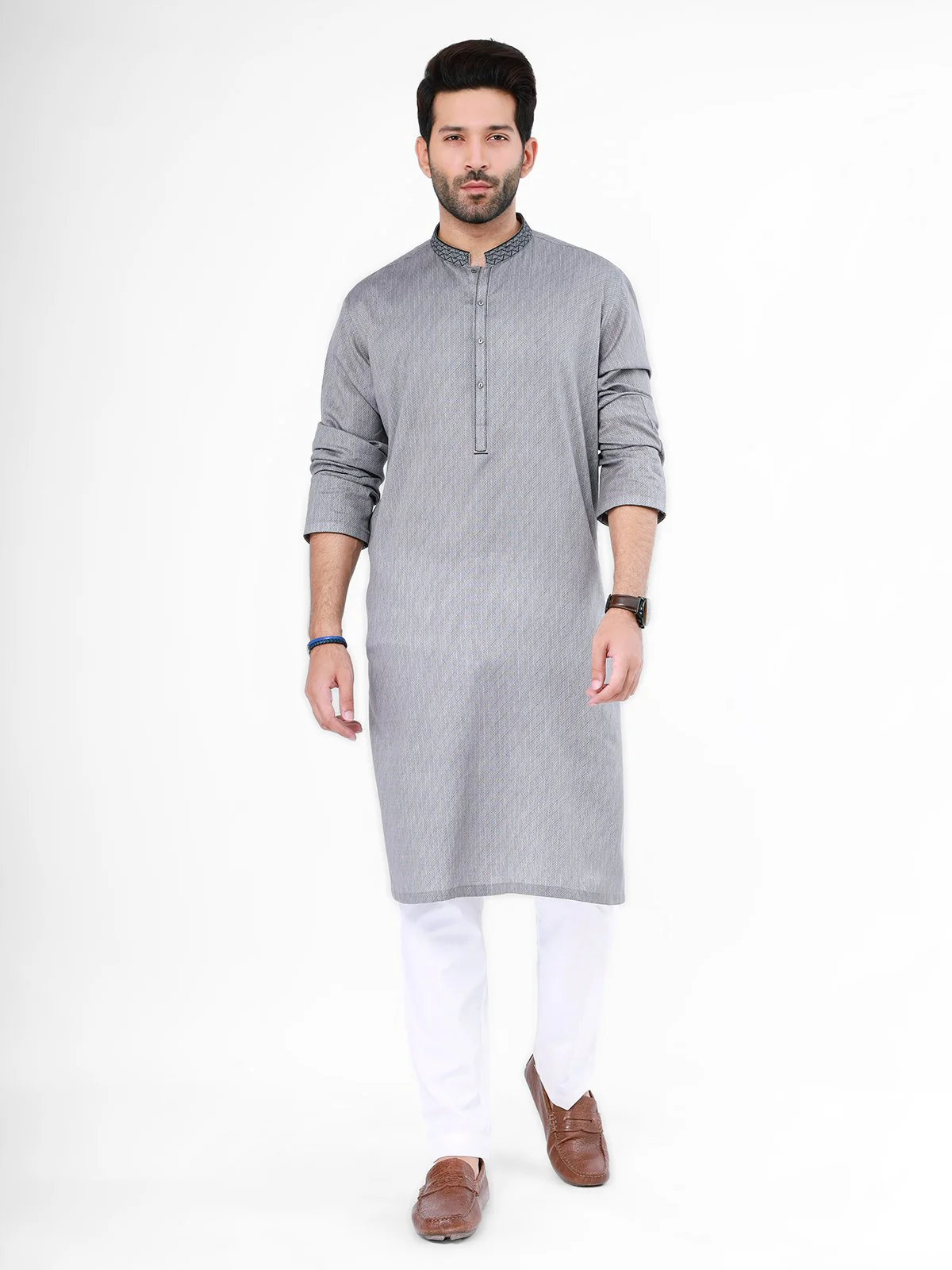 Embroidered Cotton Kurta - EMTK21S-99089