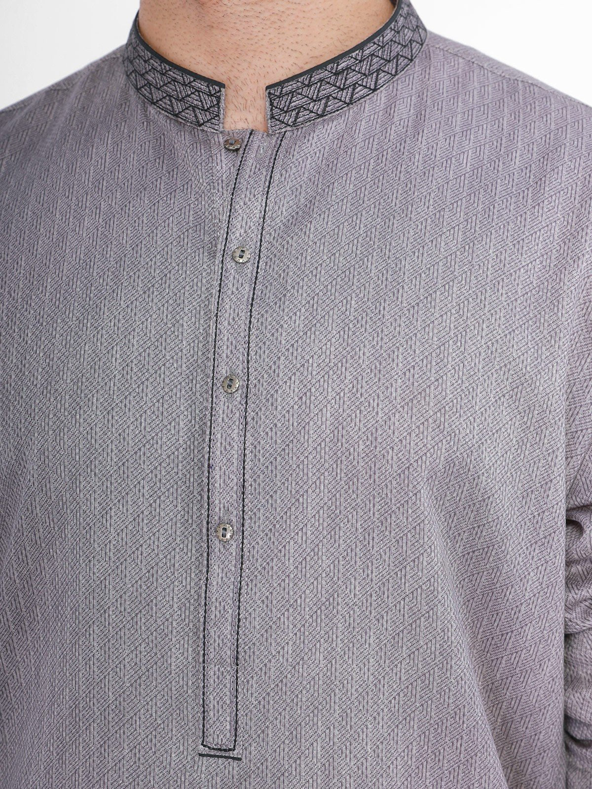 Embroidered Cotton Kurta - EMTK21S-99089 - Image 2