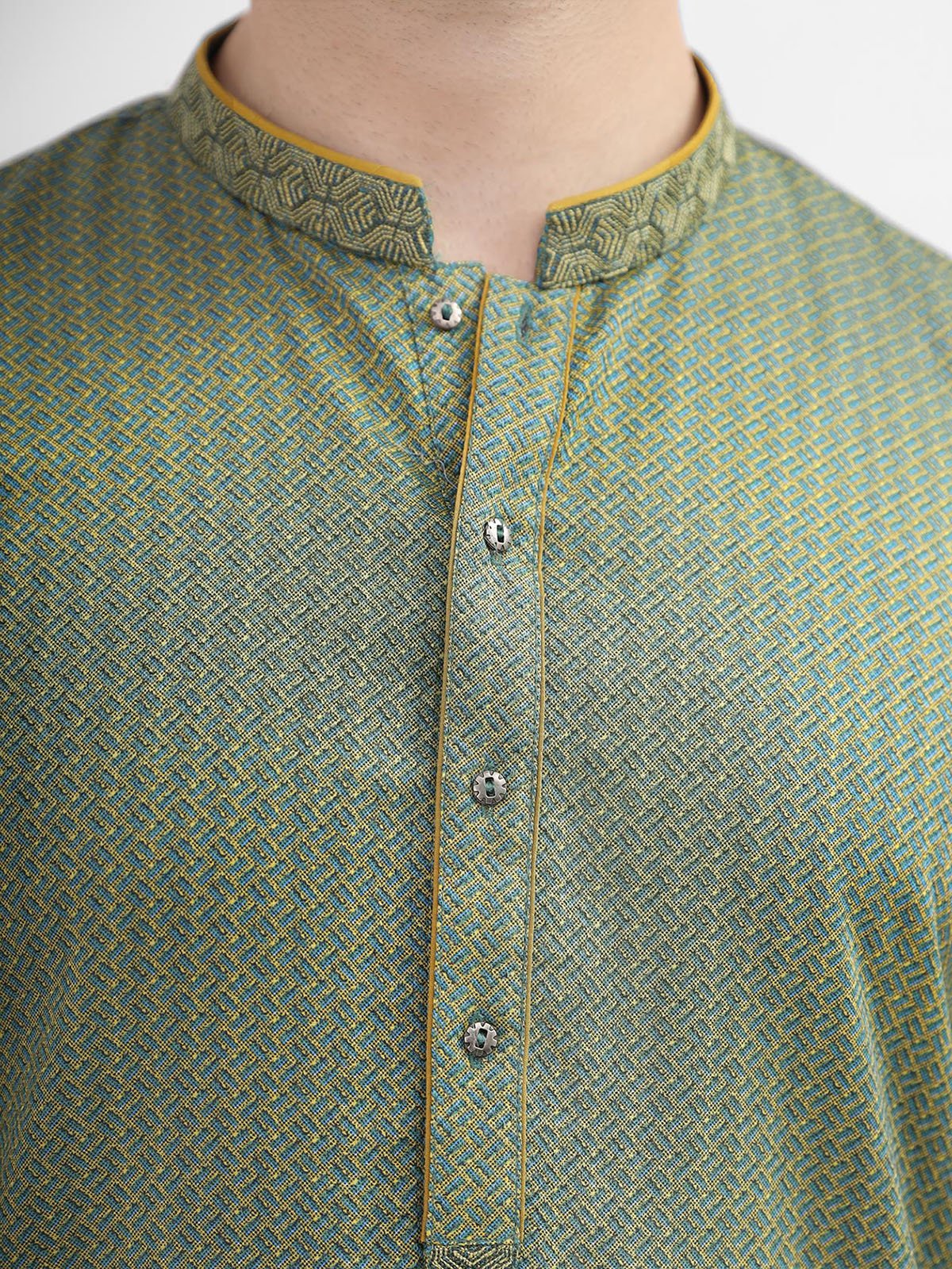 Embroidered Cotton Kurta - EMTK21S-99096 - Image 2