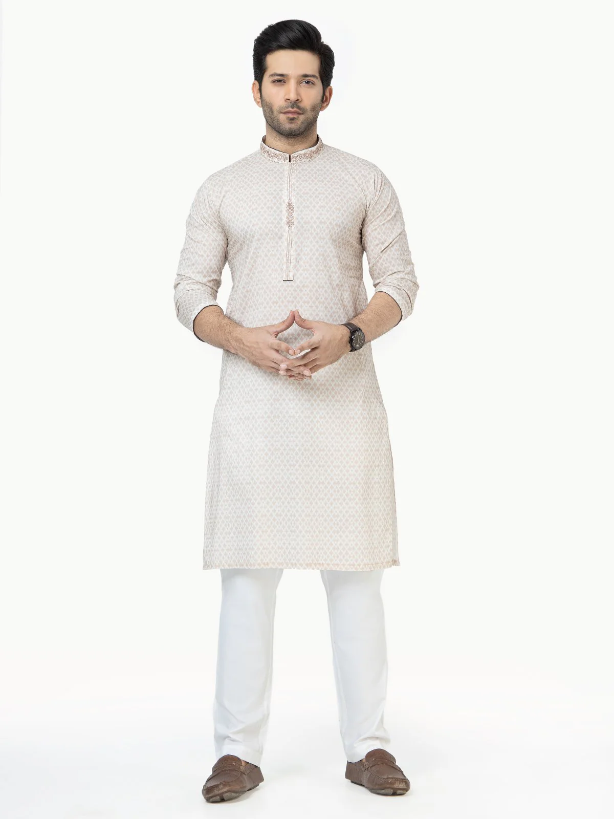 Embroidered Cotton Kurta - EMTK22S-99120